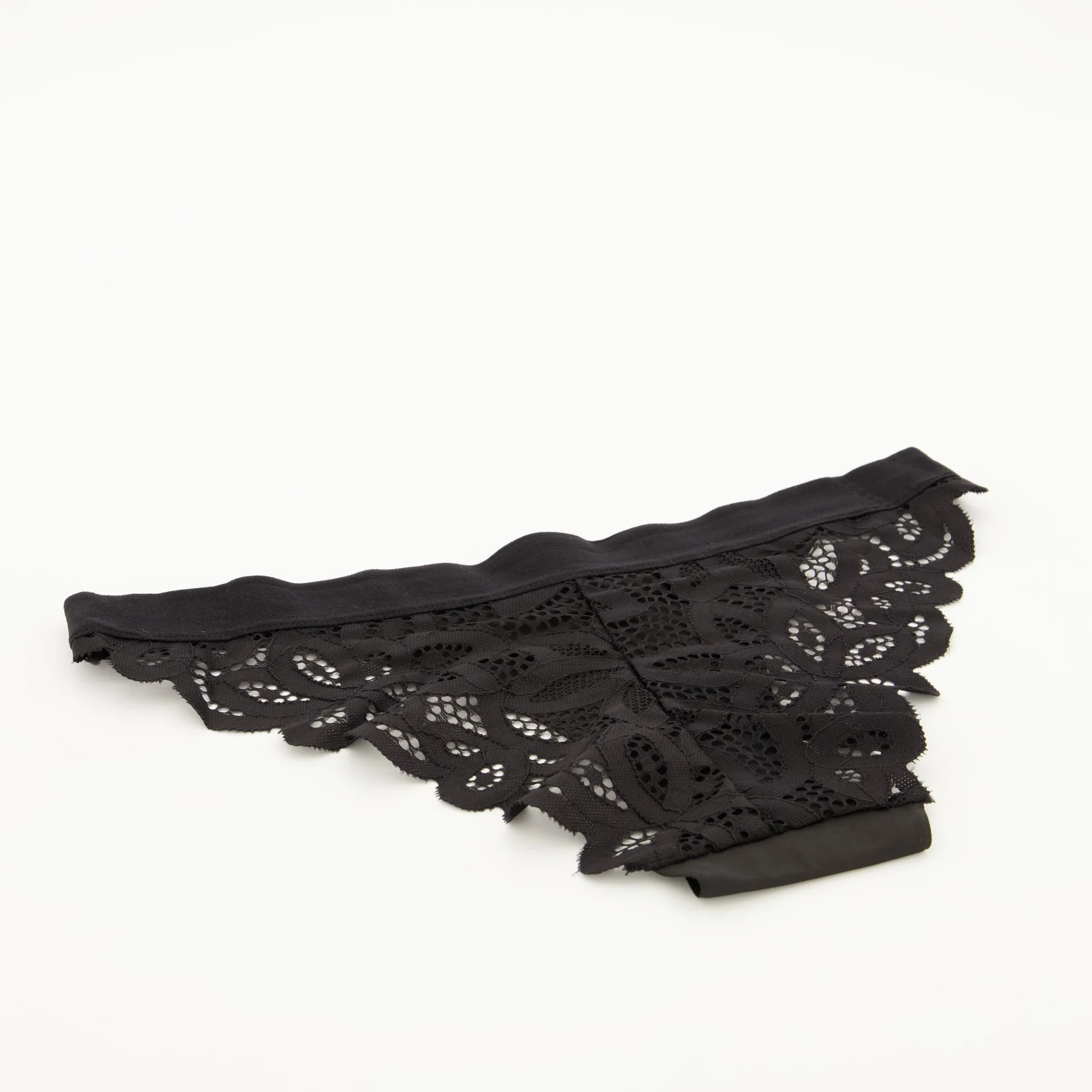 Single Bonded Tanga Bikini Panty - Black - Image 4