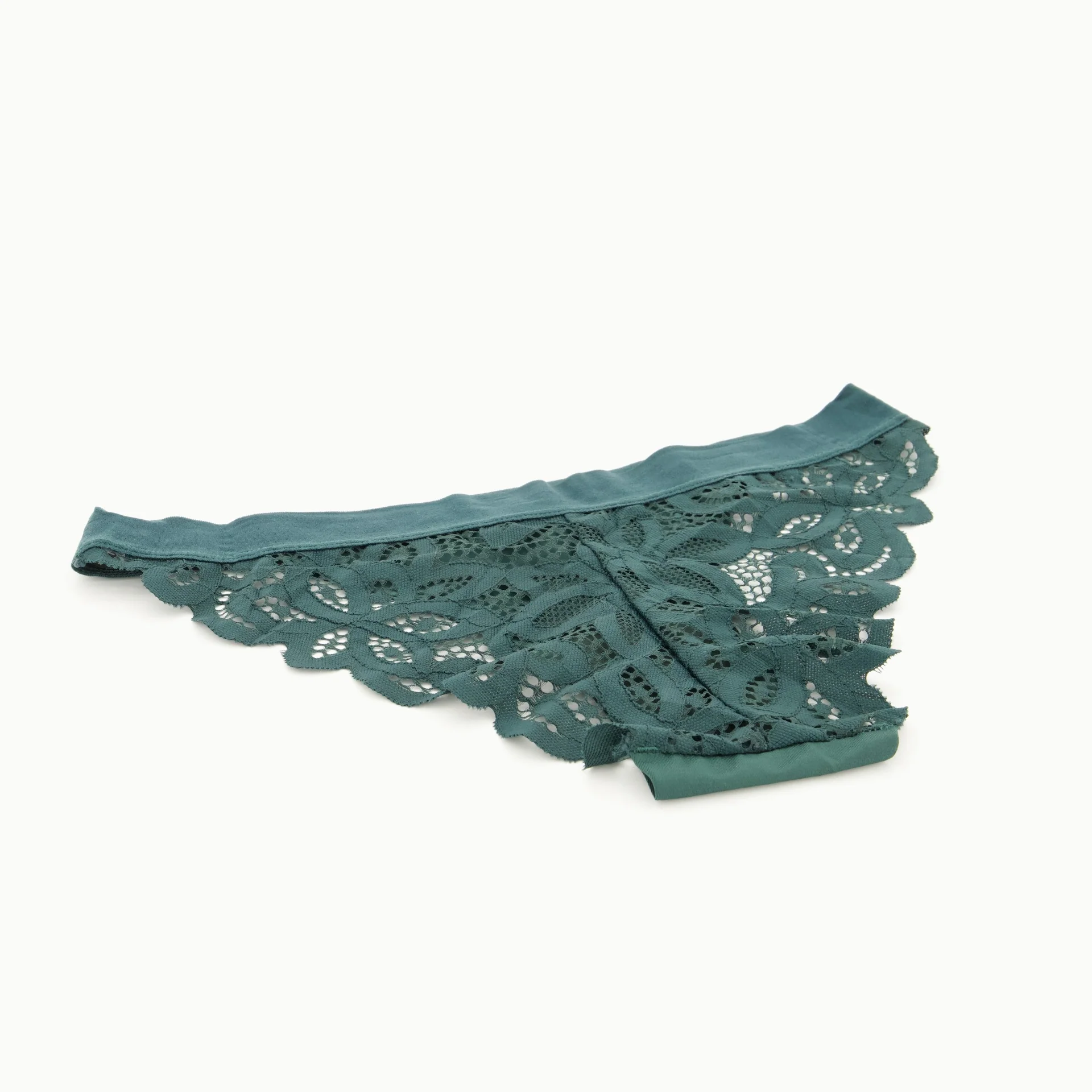 Single Bonded Tanga Bikini Panty - Forest Green - Image 4