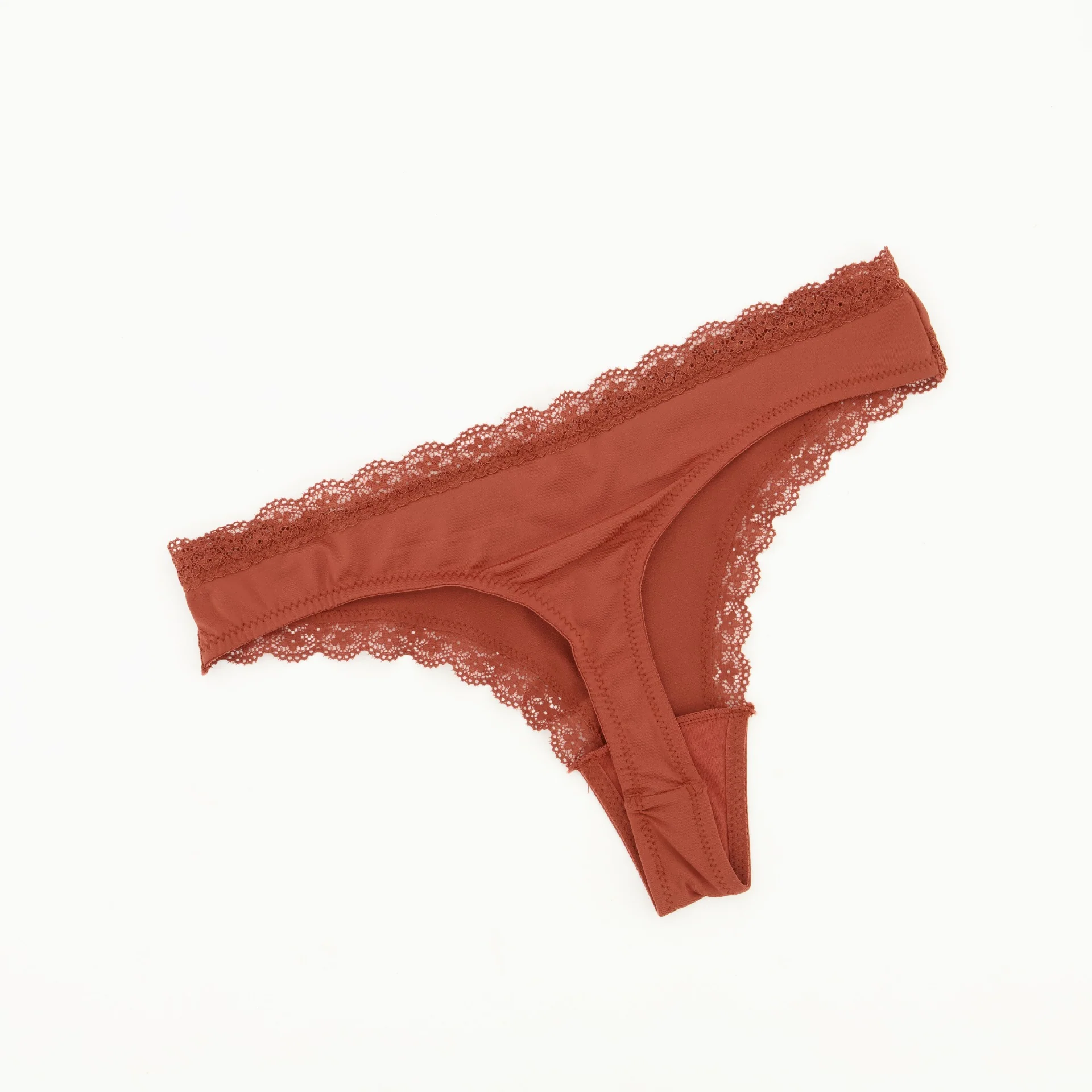 Single Cut & Sew G-String Panty - Rust - Image 2