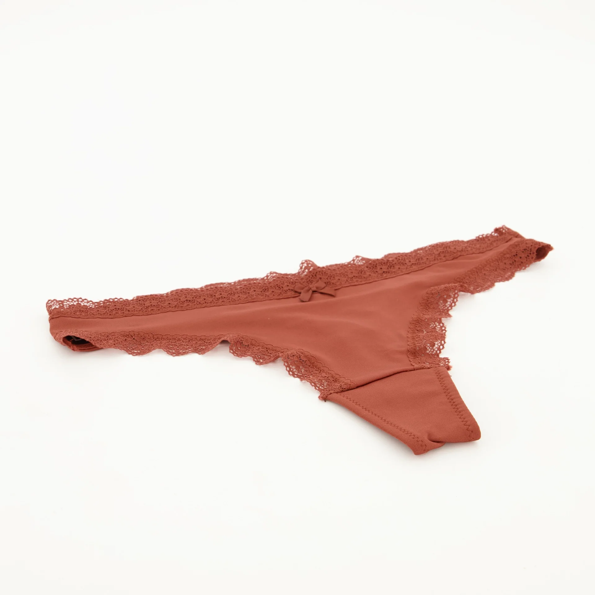 Single Cut & Sew G-String Panty - Rust - Image 3