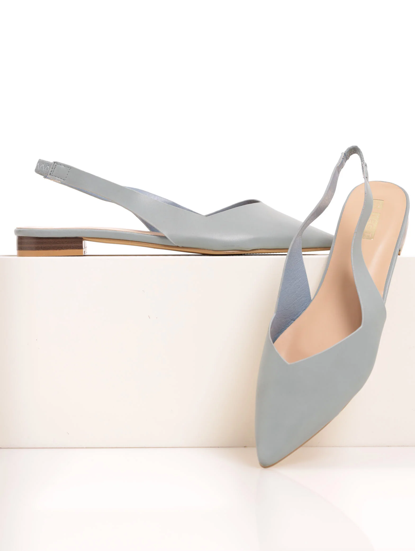 Slingback Pointed Shoe - Periwinkle