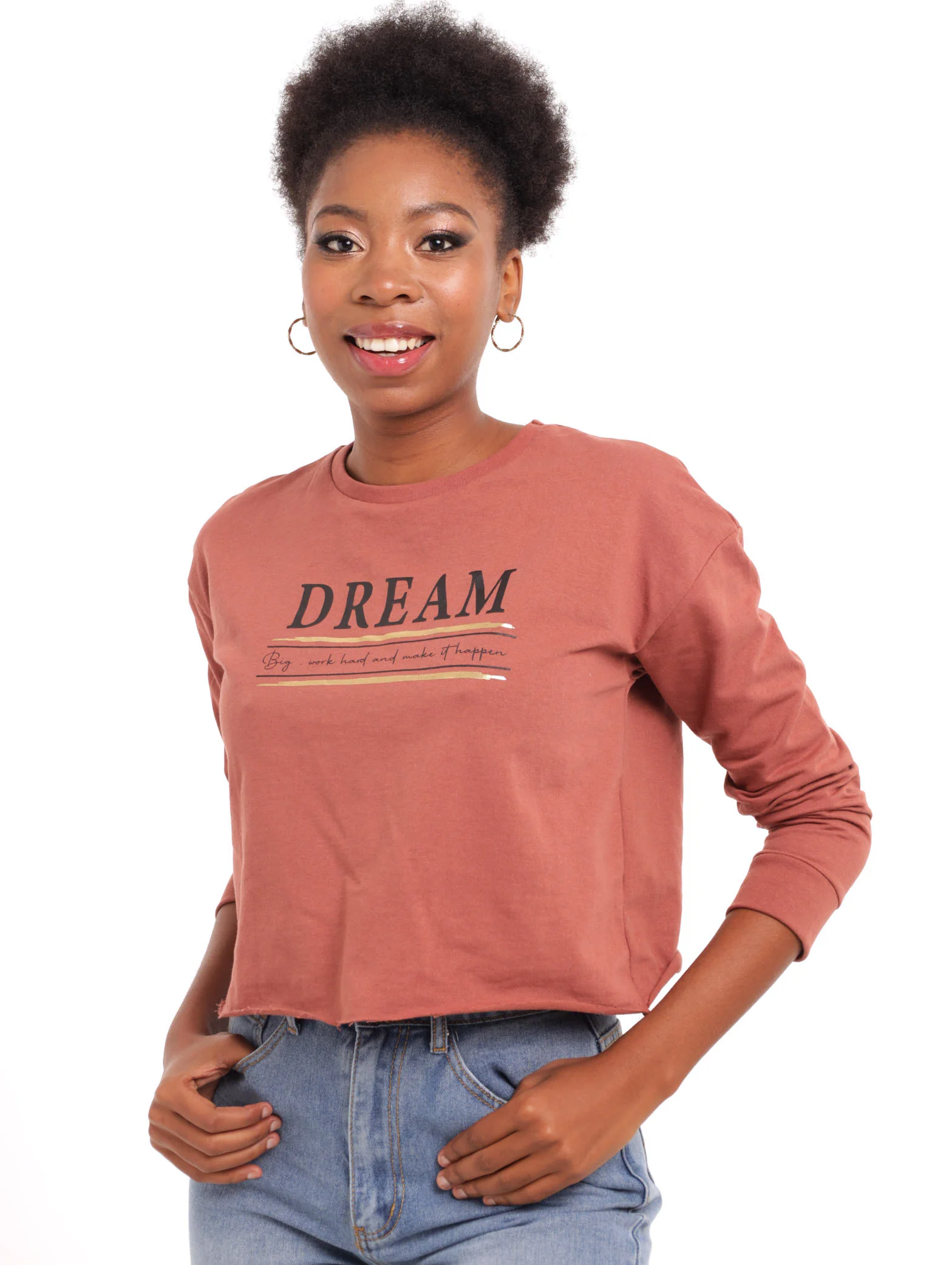 Slogan Pullover - Copper