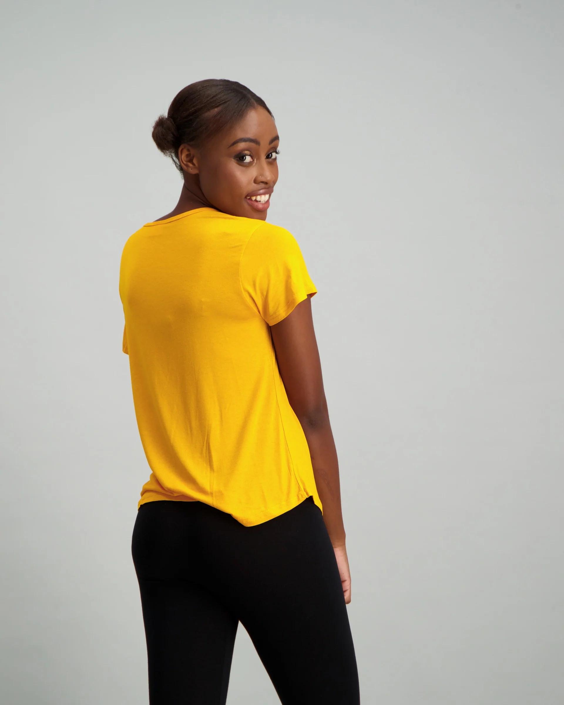 Slogan T-Shirt - Mustard - Image 3