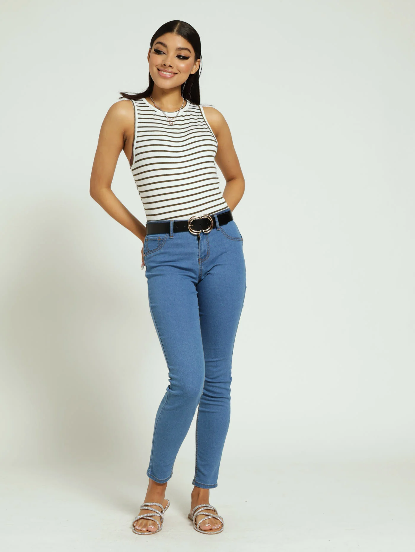 Stonewash Regular Rise Push-Up Denim Jean - Image 2