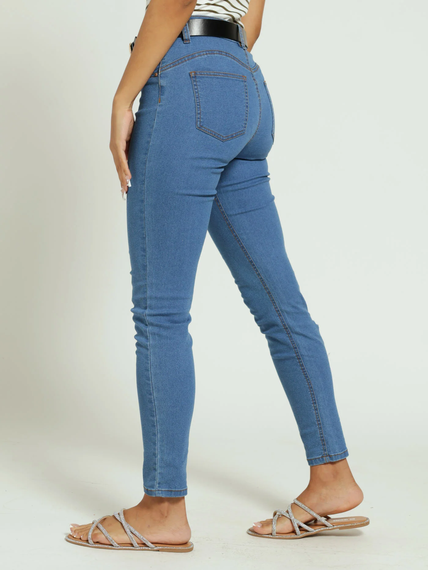 Stonewash Regular Rise Push-Up Denim Jean - Image 3