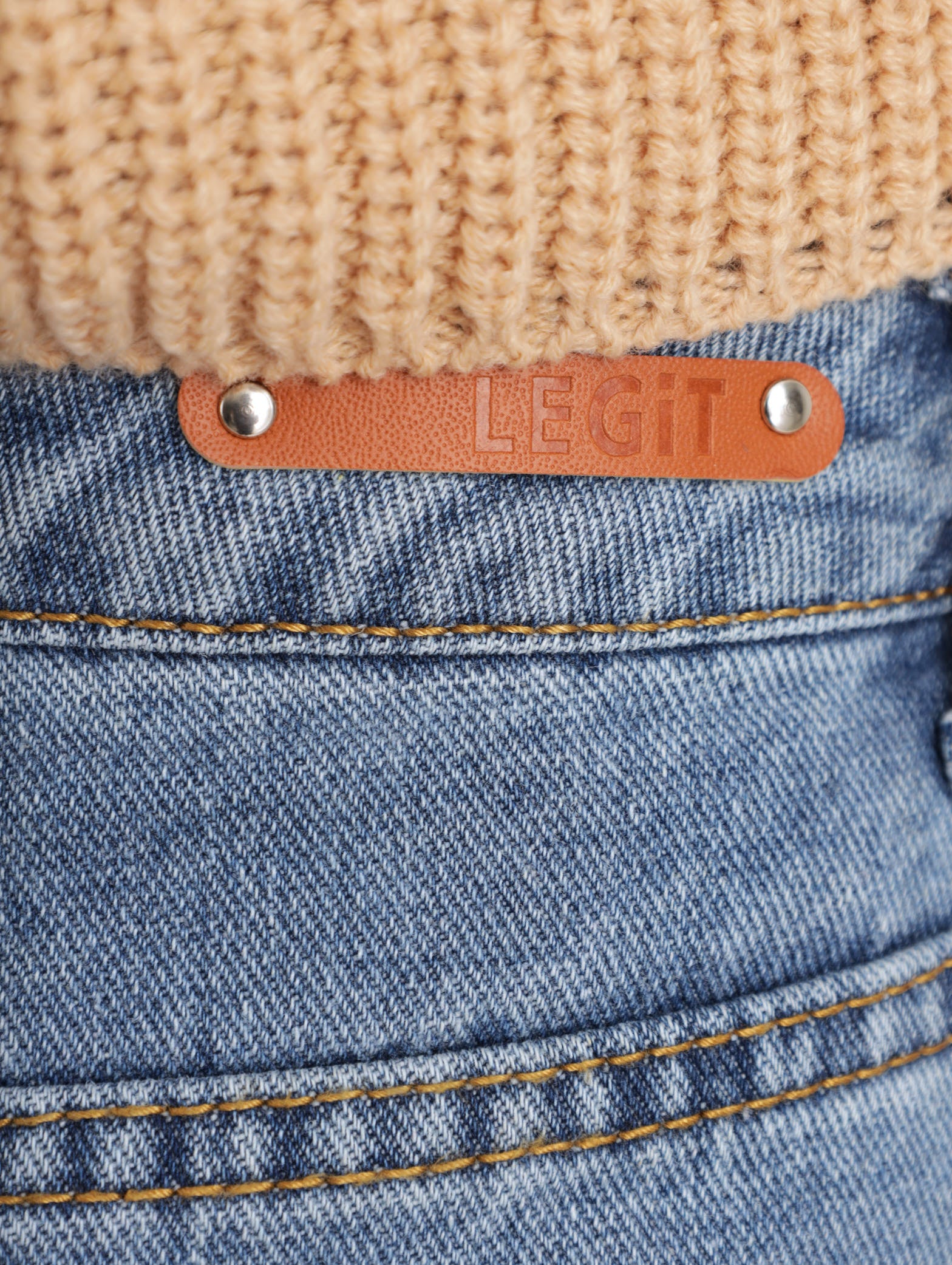 Stonewash Slash Knee Mom Denim Jean - Image 6