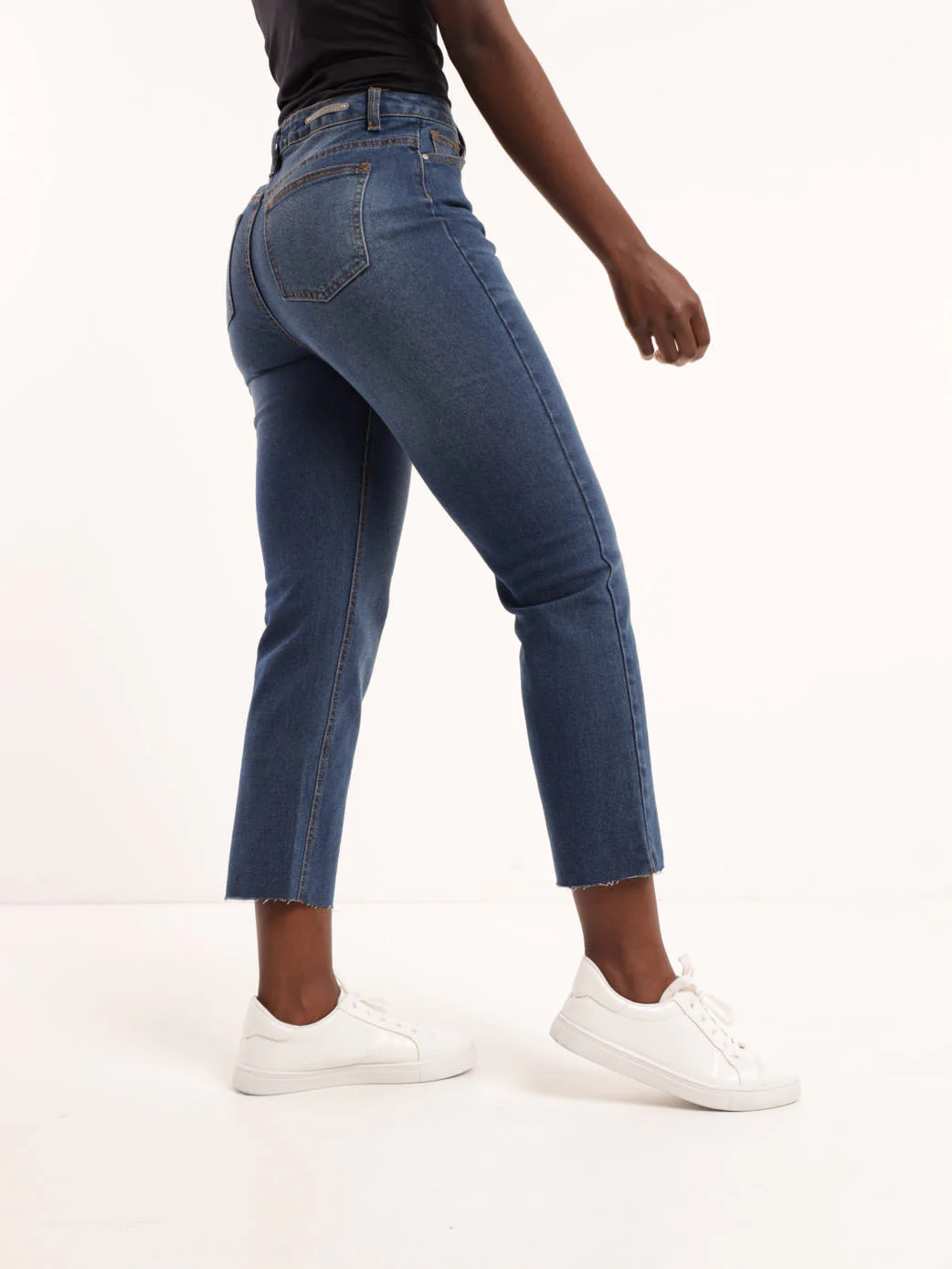Stonewash Straightleg Stretch Denim Jean - Image 3