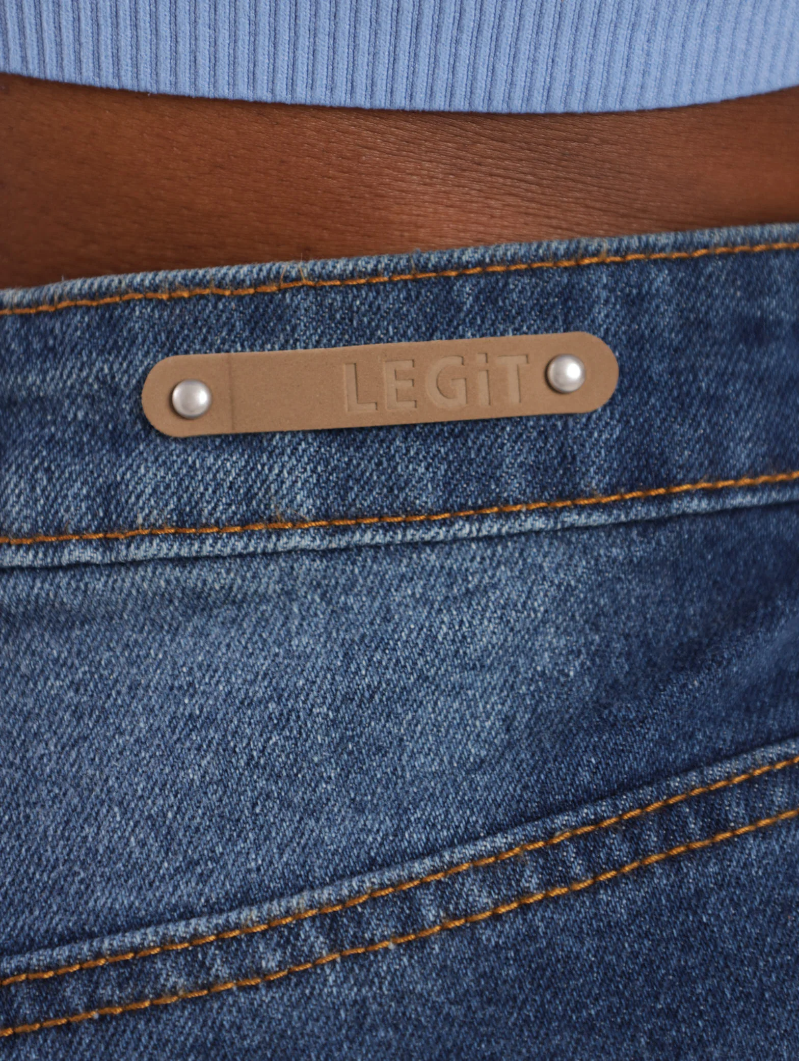 Stonewash Wideleg Ankle Comfort Denim Jean - Image 7