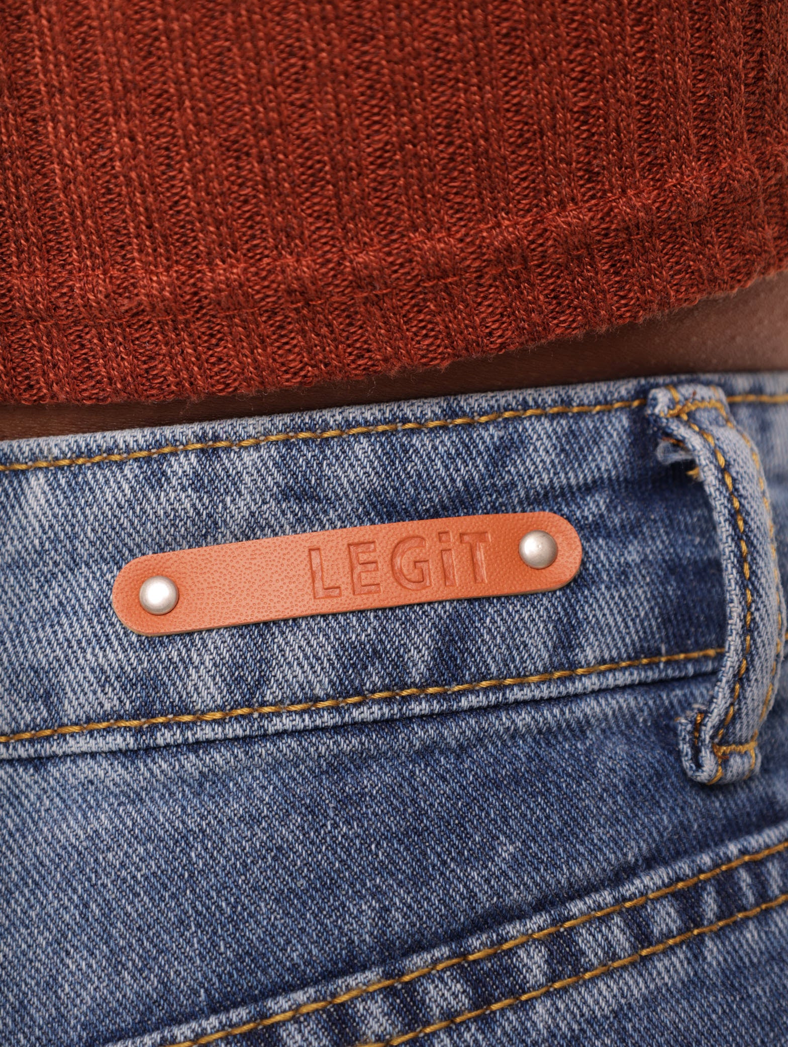 Straight Leg Abraised Jean - Stonewash - Image 6