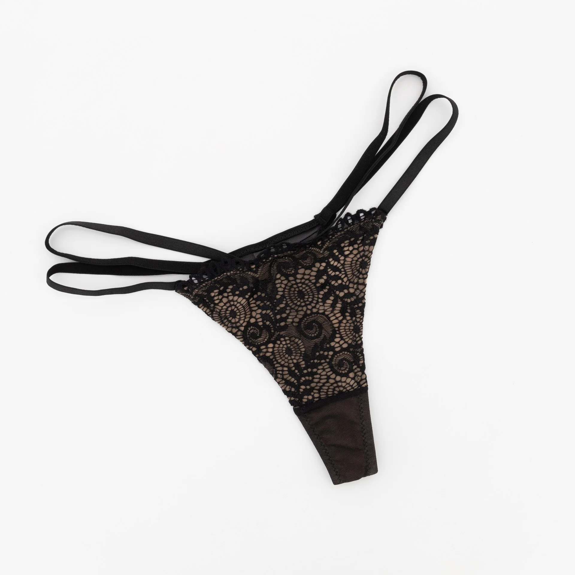 Strapping Detail G-String - Black
