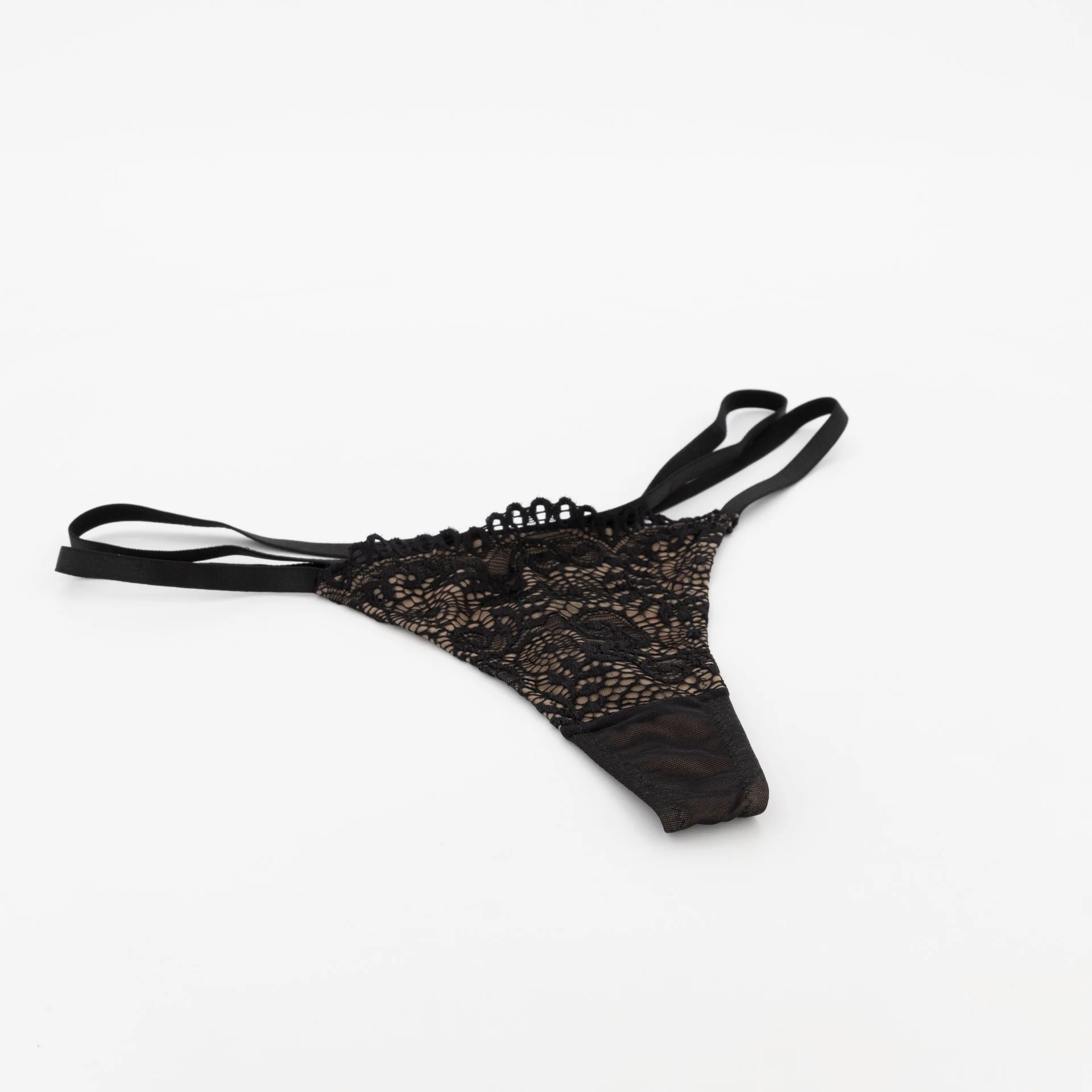 Strapping Detail G-String - Black - Image 2