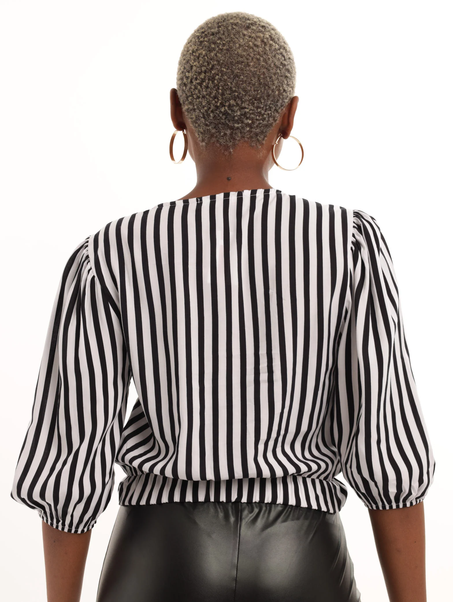 Striped Cross-Over Top - Image 3