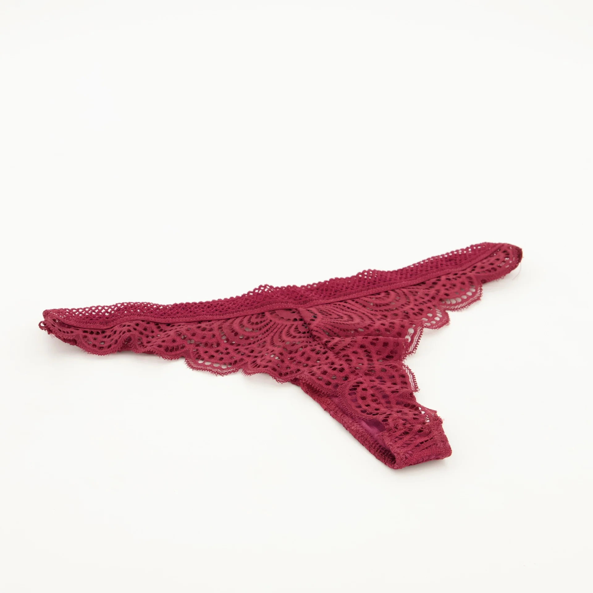 Swirl Lace G-String Panty - Winter Red - Image 4