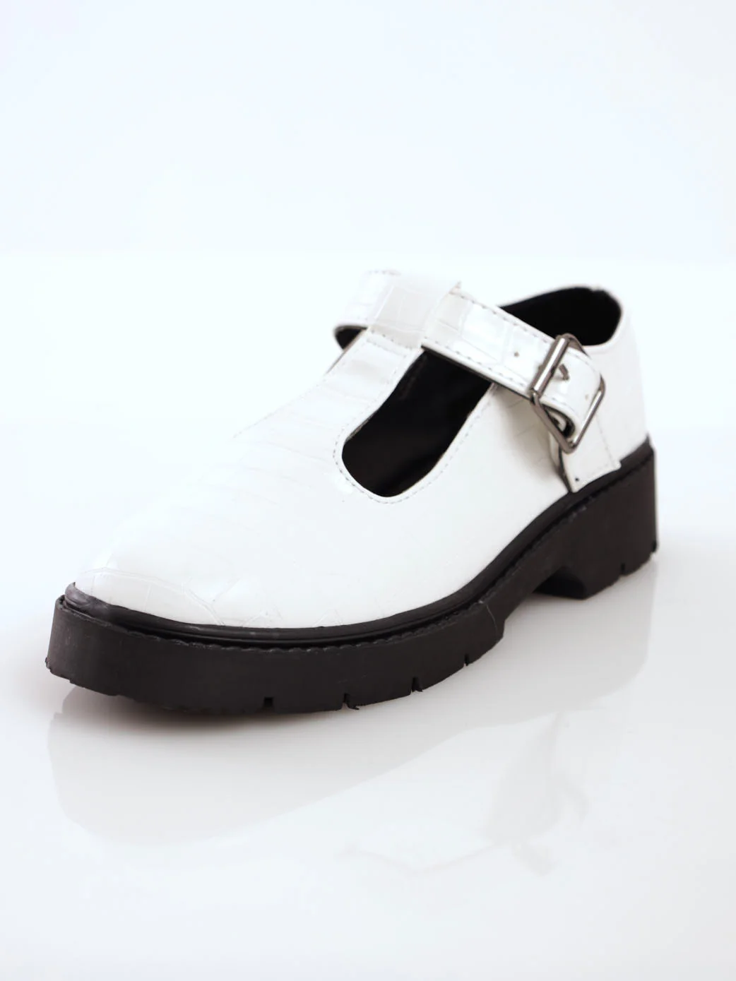 T-Bar Mary Jane Shoe - White - Image 2
