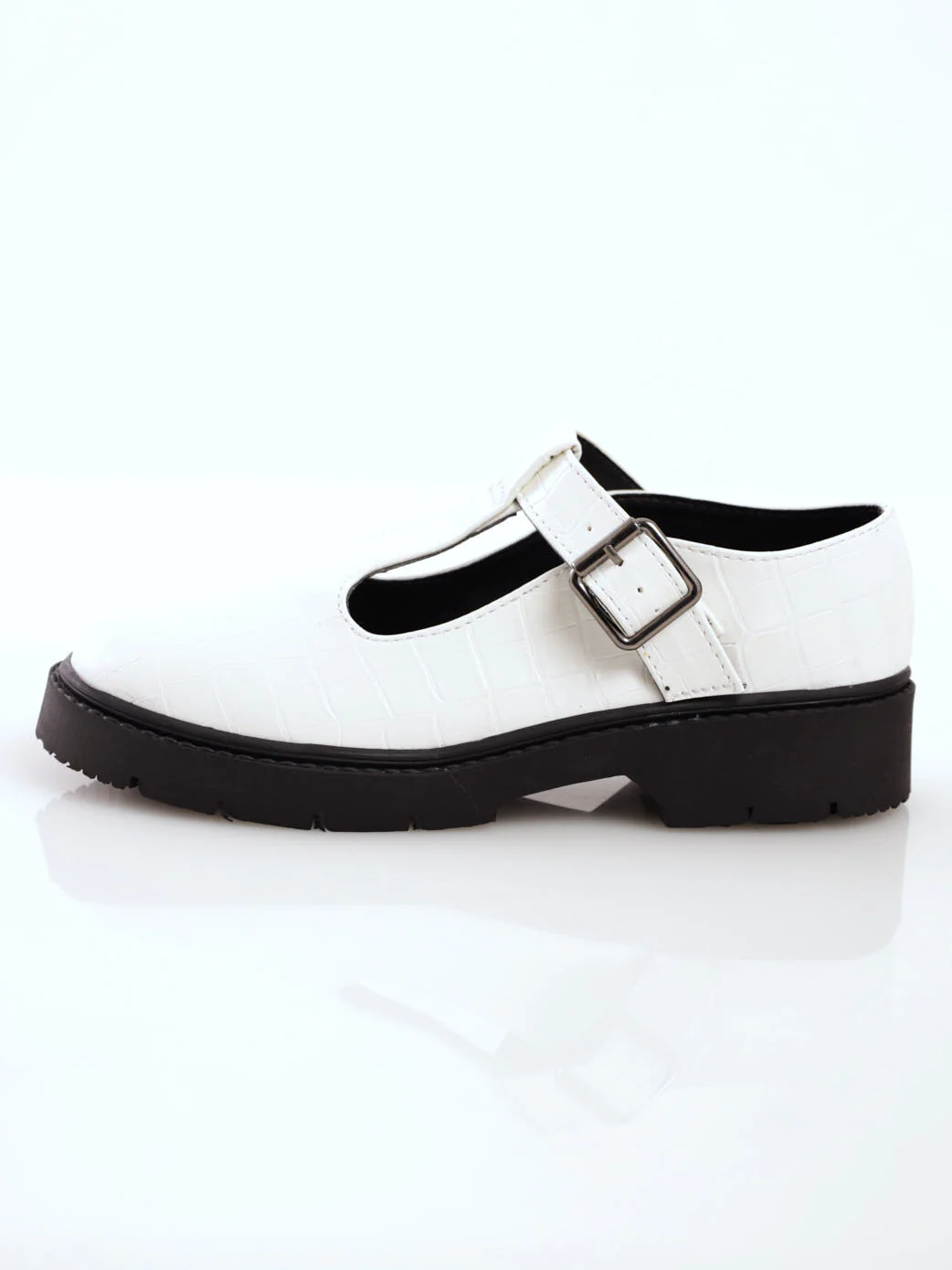 T-Bar Mary Jane Shoe - White - Image 3