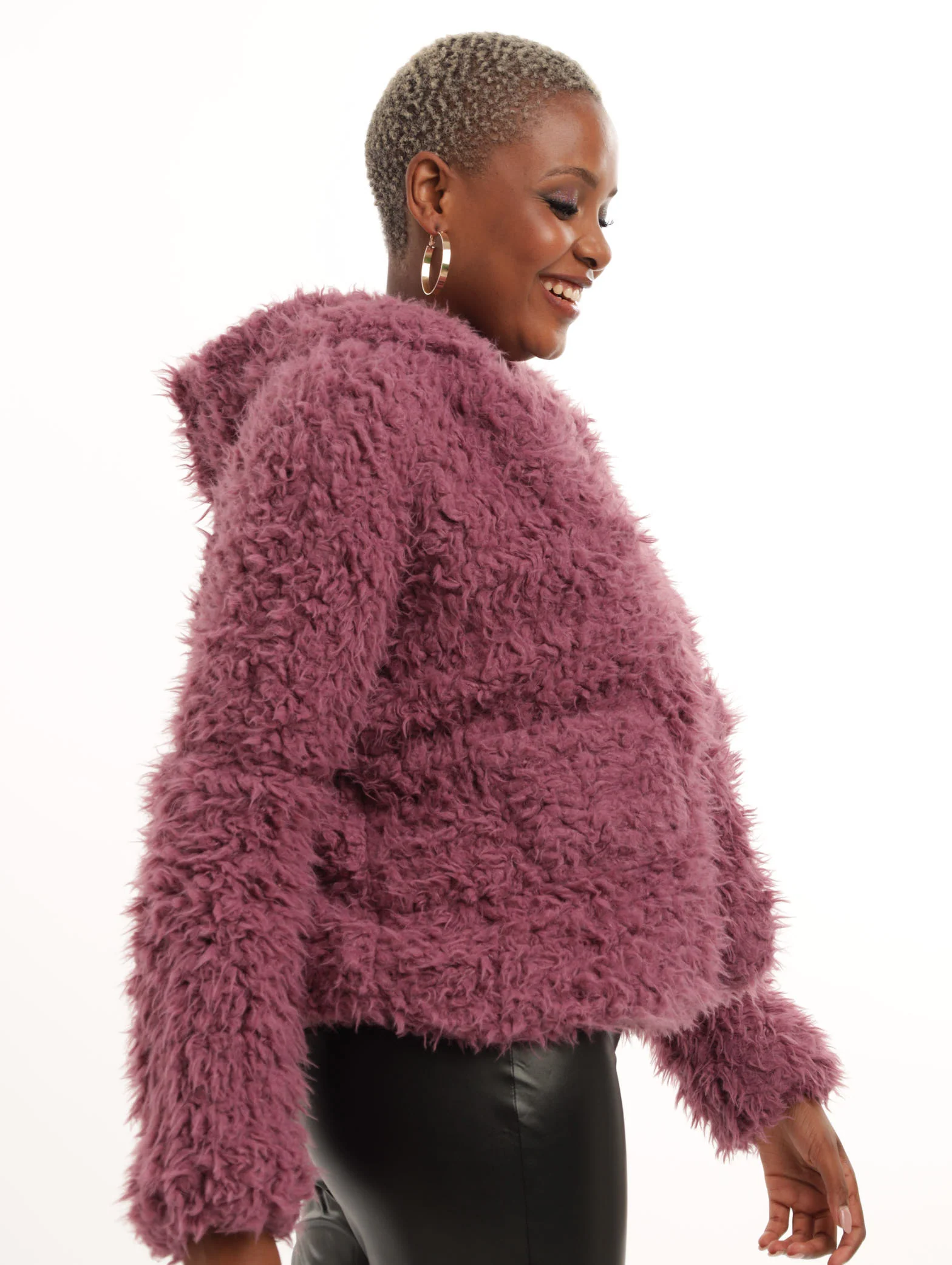 Teddy Jacket - Mauve - Image 2