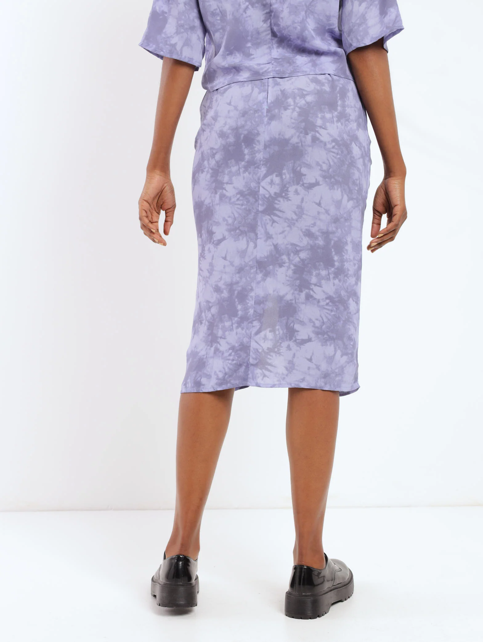 Tie Dye Side Ruched Skirt - Image 5