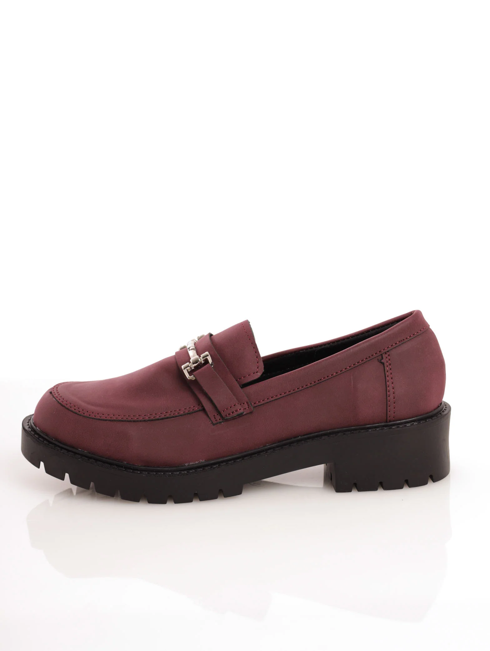 Trimmed Chunky Loafer - Burgundy - Image 3