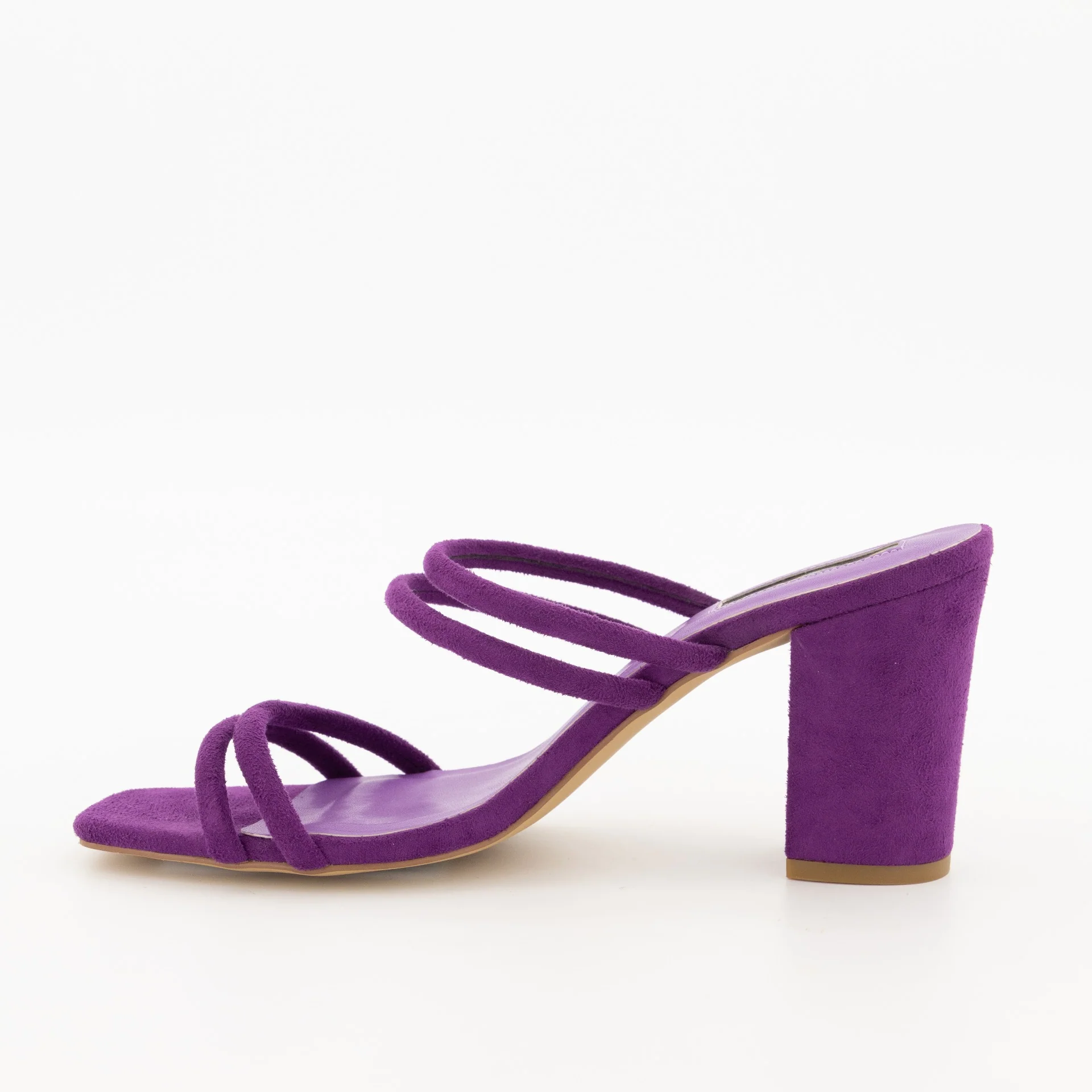 Tube Strap Push-In Square Toe Block Heel - Image 6
