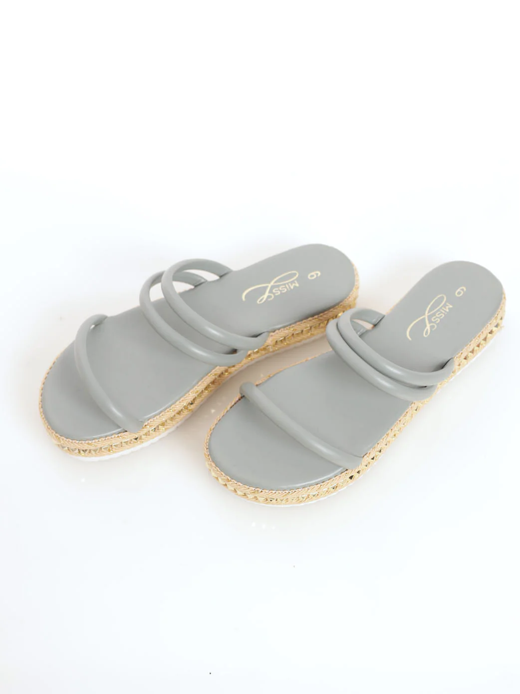 Tubular Strappy Platform Mule Sandal - Sage