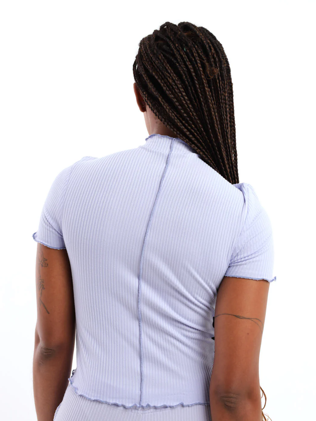 Turtle Lettuce Edge Tee - Blue - Image 4