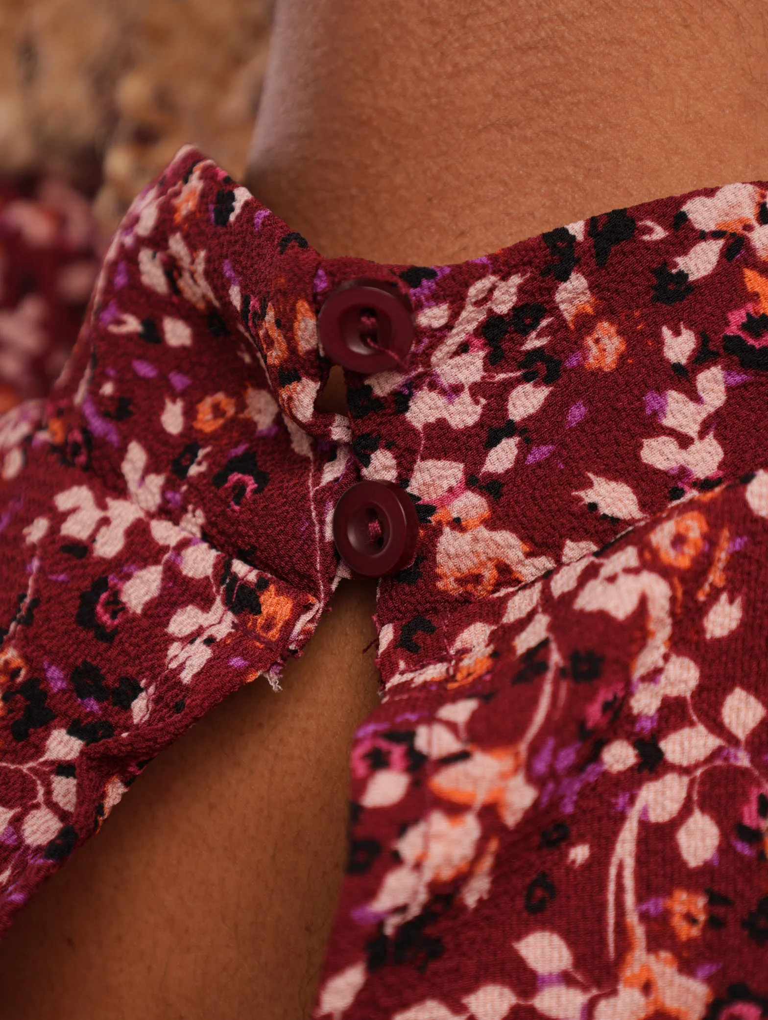 Turtle Neck Mini Dress - Floral - Image 5