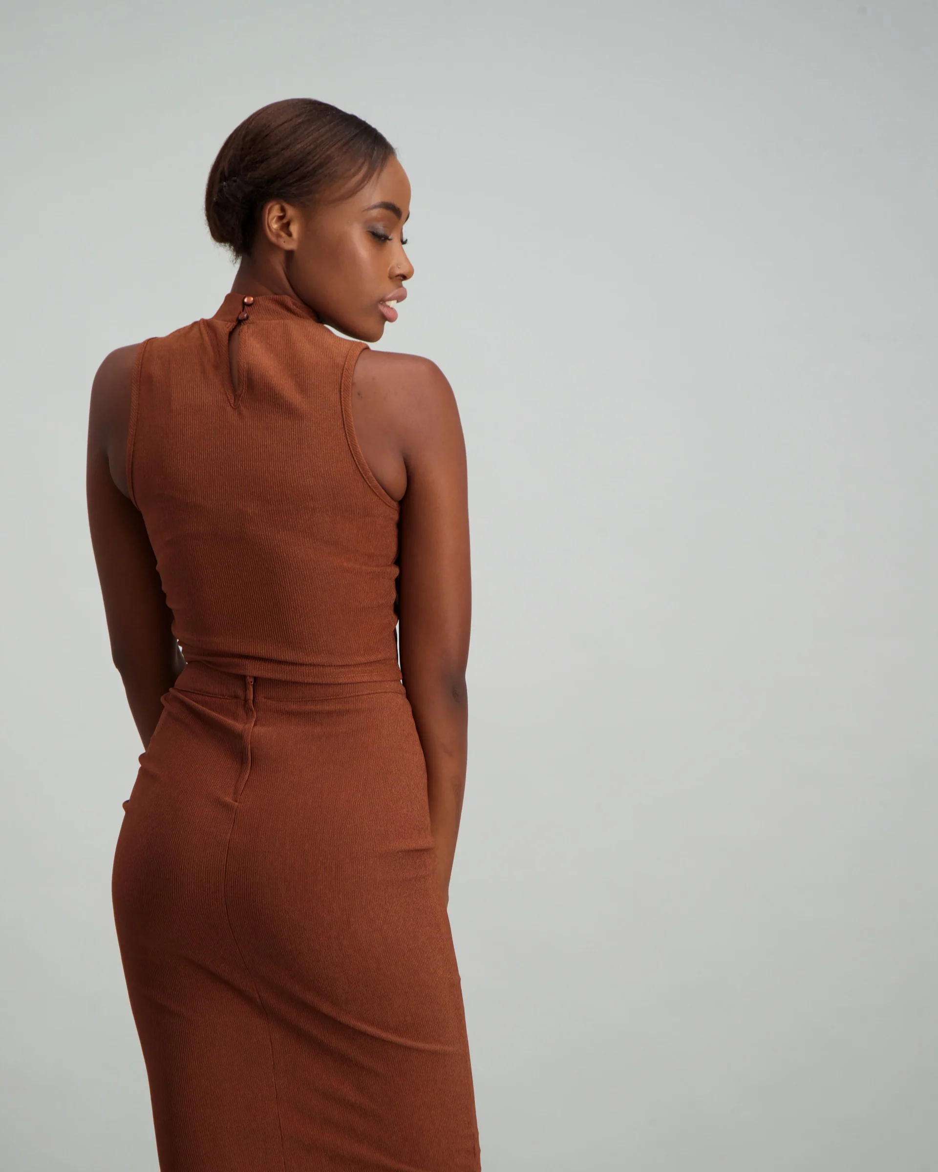 Turtle Neck Top - Rust - Image 4