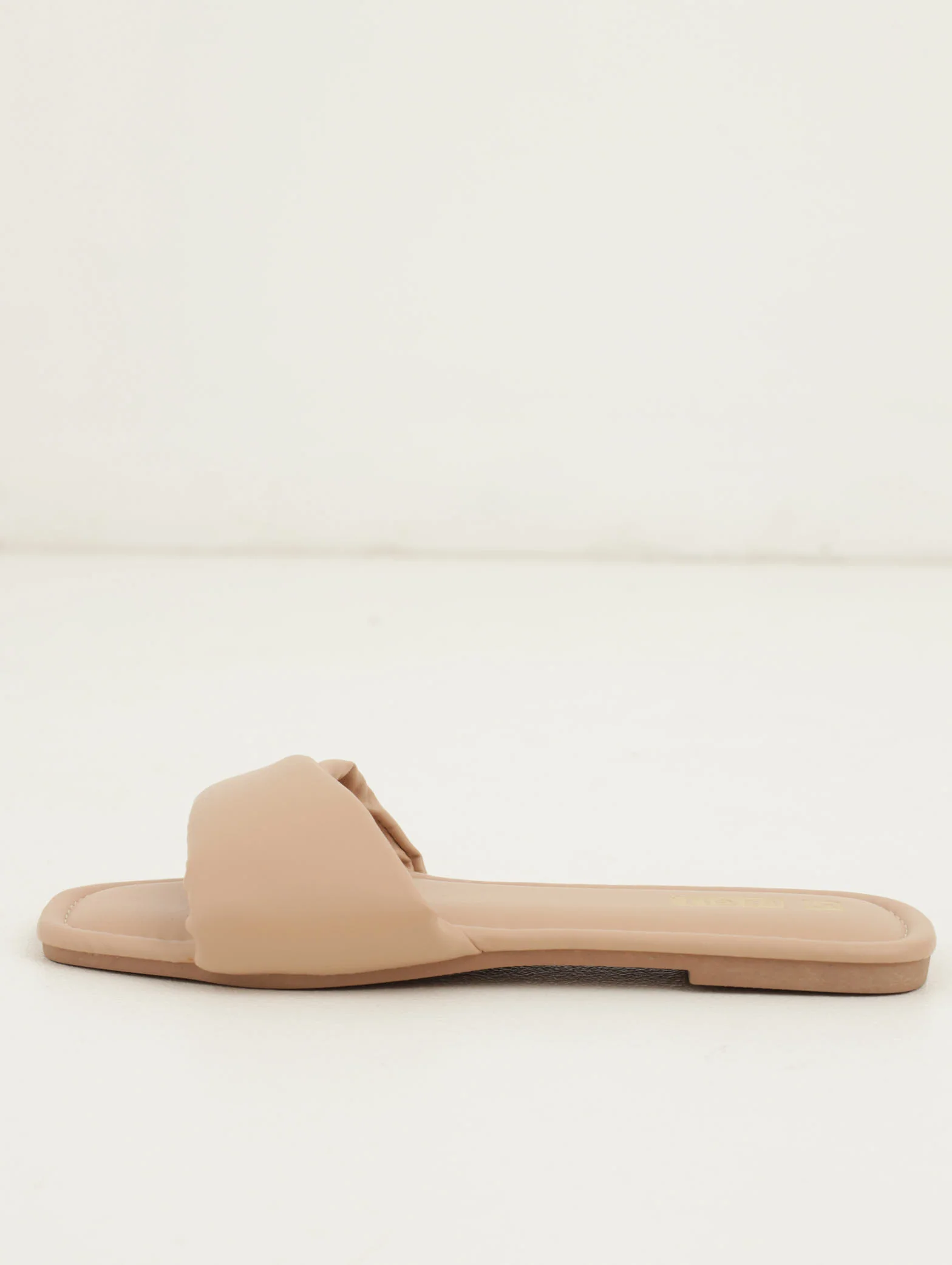 Twisted Padded Mule Sandal - Natural - Image 2