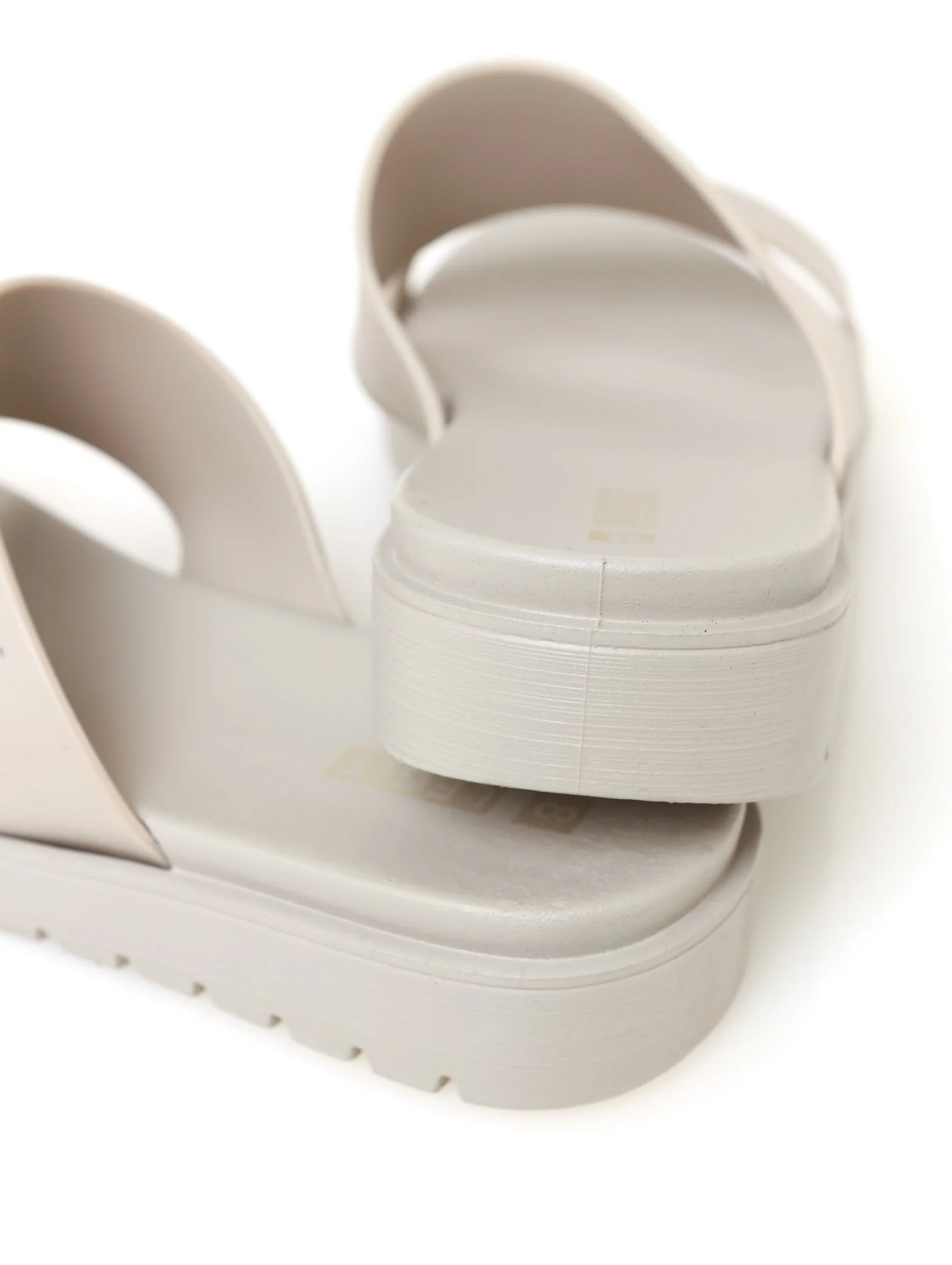 Two Strap Platform Sandal - Taupe - Image 3