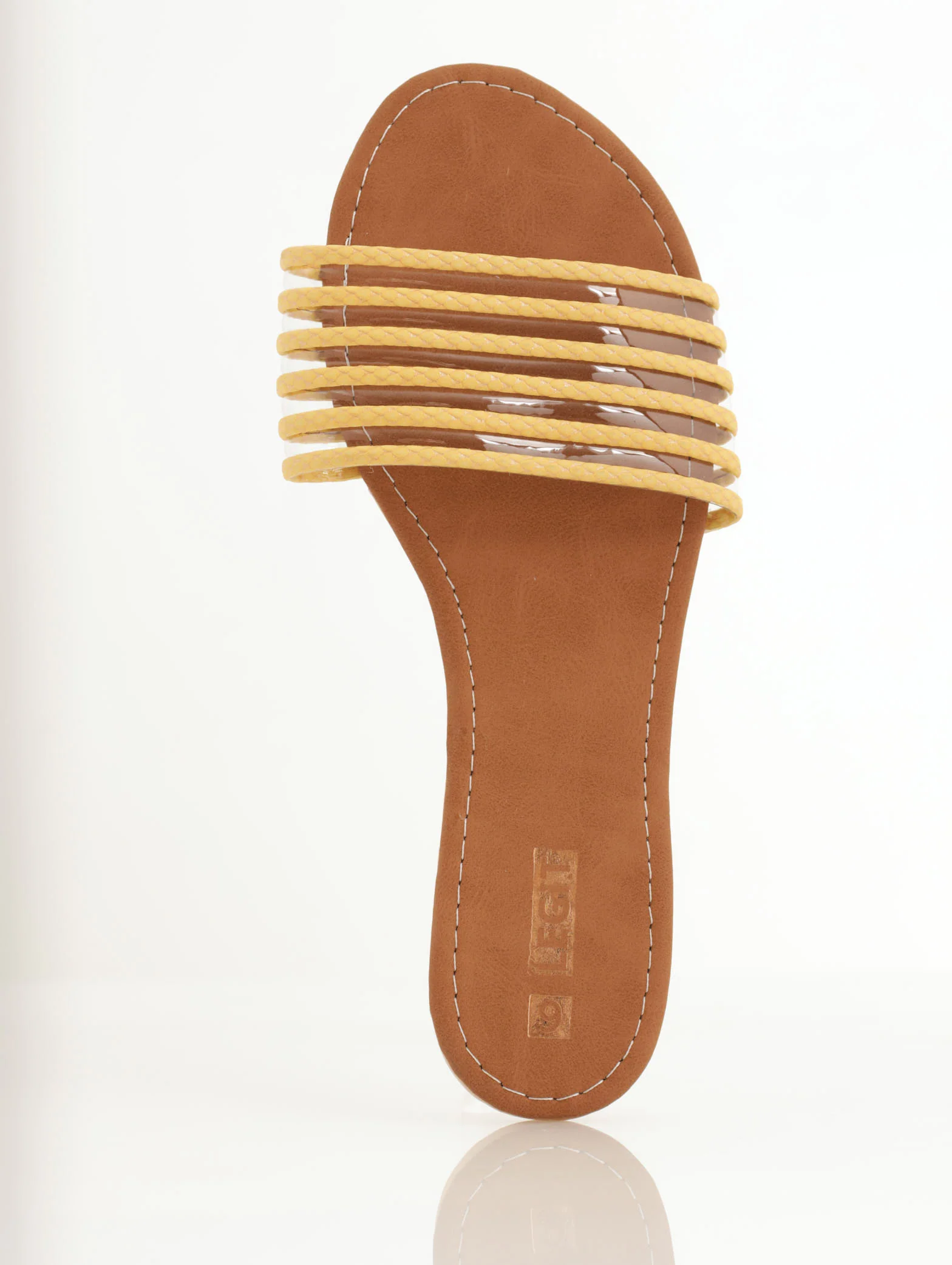 Vinyl Mule Sandal - Yellow - Image 2
