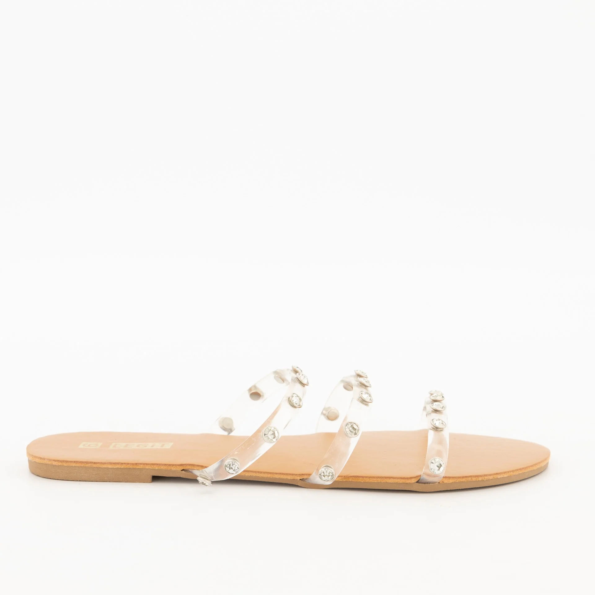 Vinyl Strap Embellished Sandal - Image 3