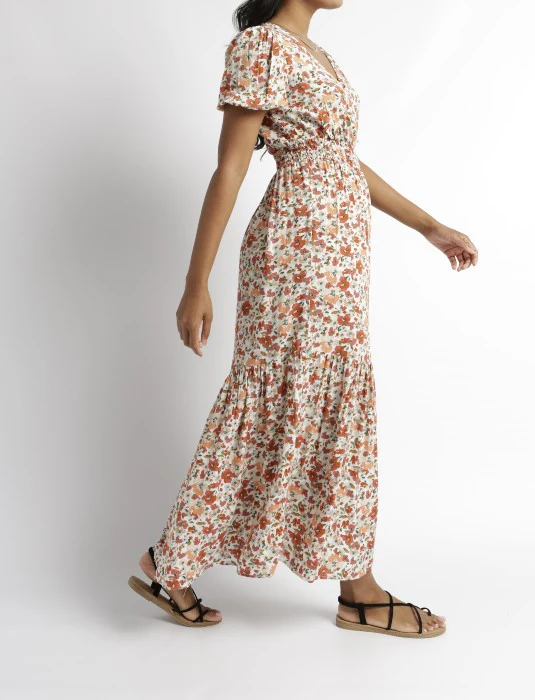Woven Floral Maxi Dress - Image 2