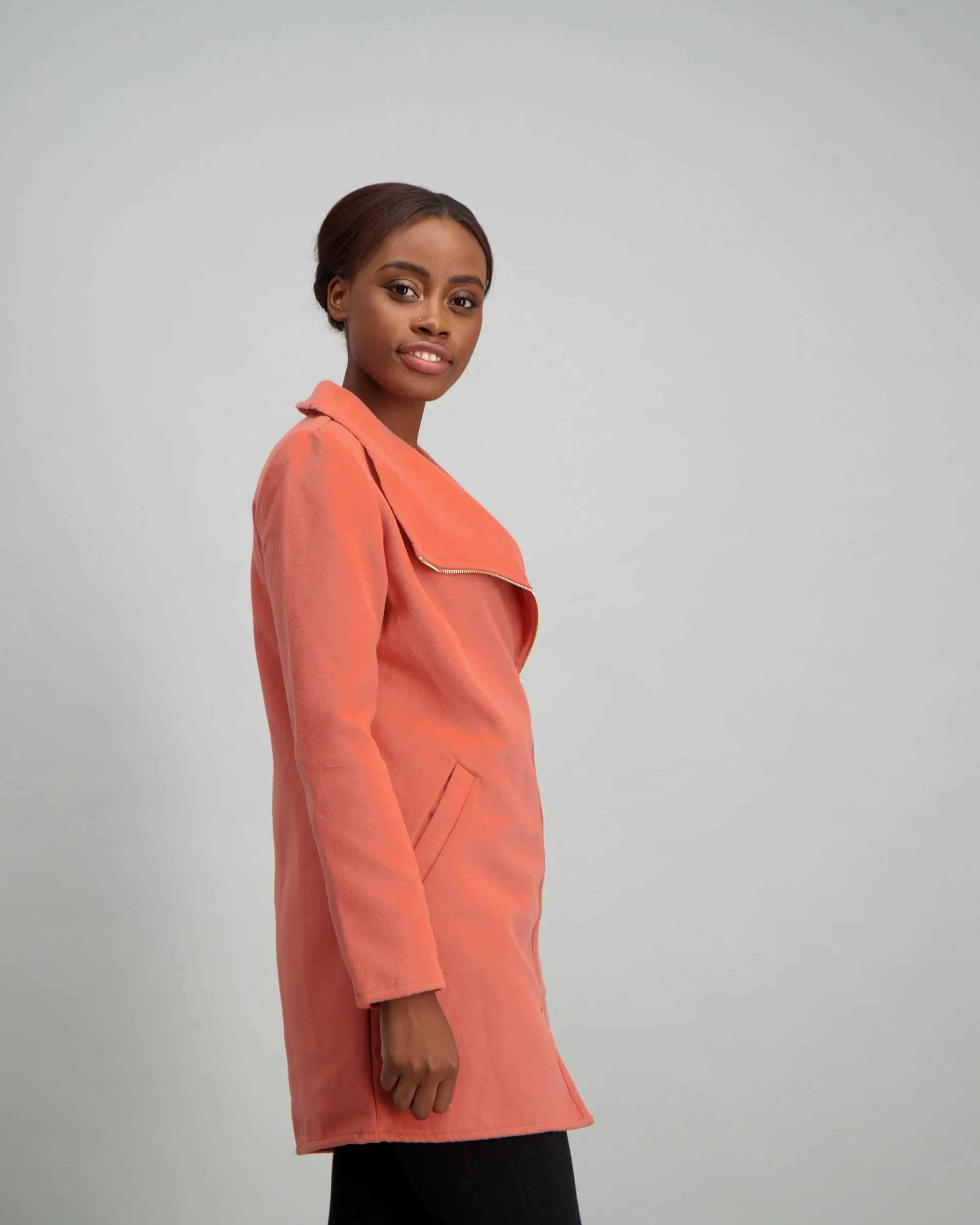 Zip Front Jacket - Rose - Image 4
