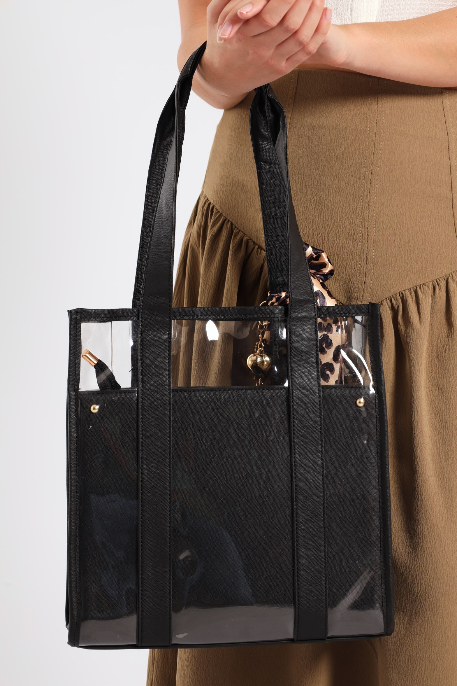 Large Bow Charm Tote Bag - Multi - Image 5