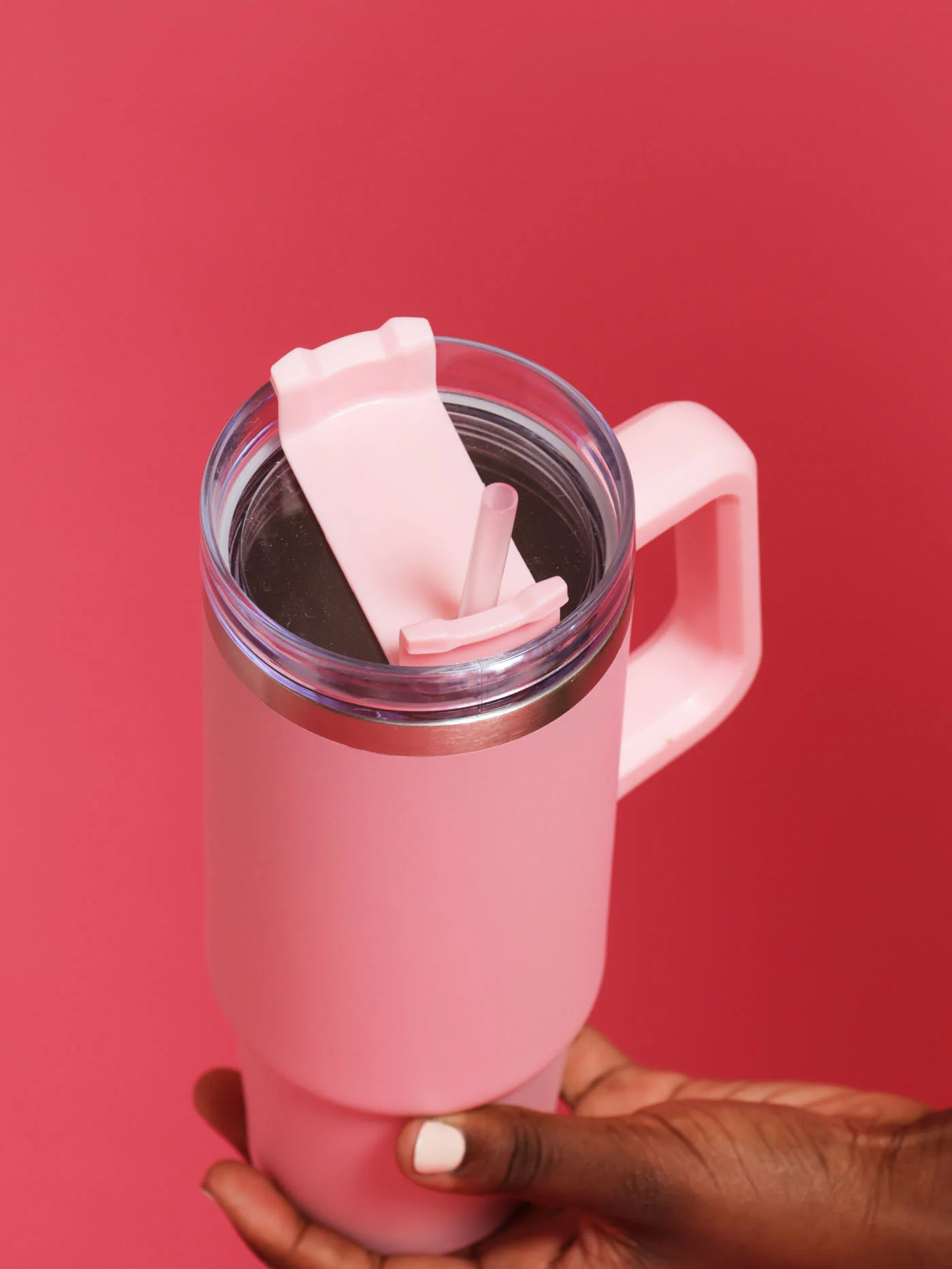 Large Handle Cup - Pink - Image 3