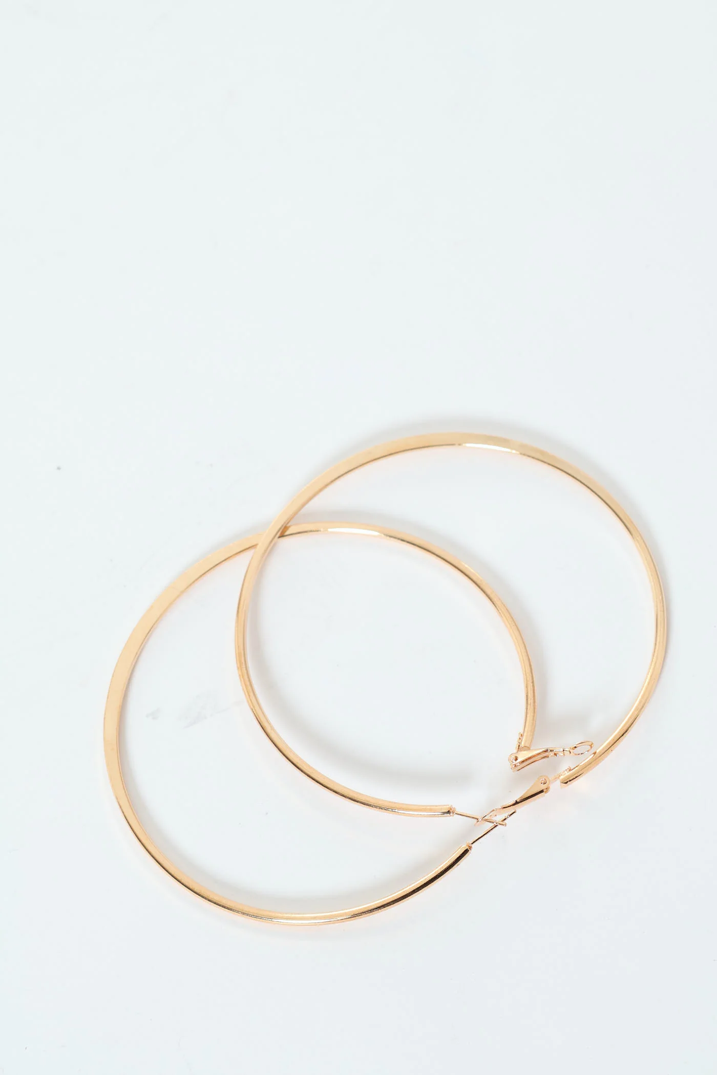Large Hoop Earring - Gold - Image 6