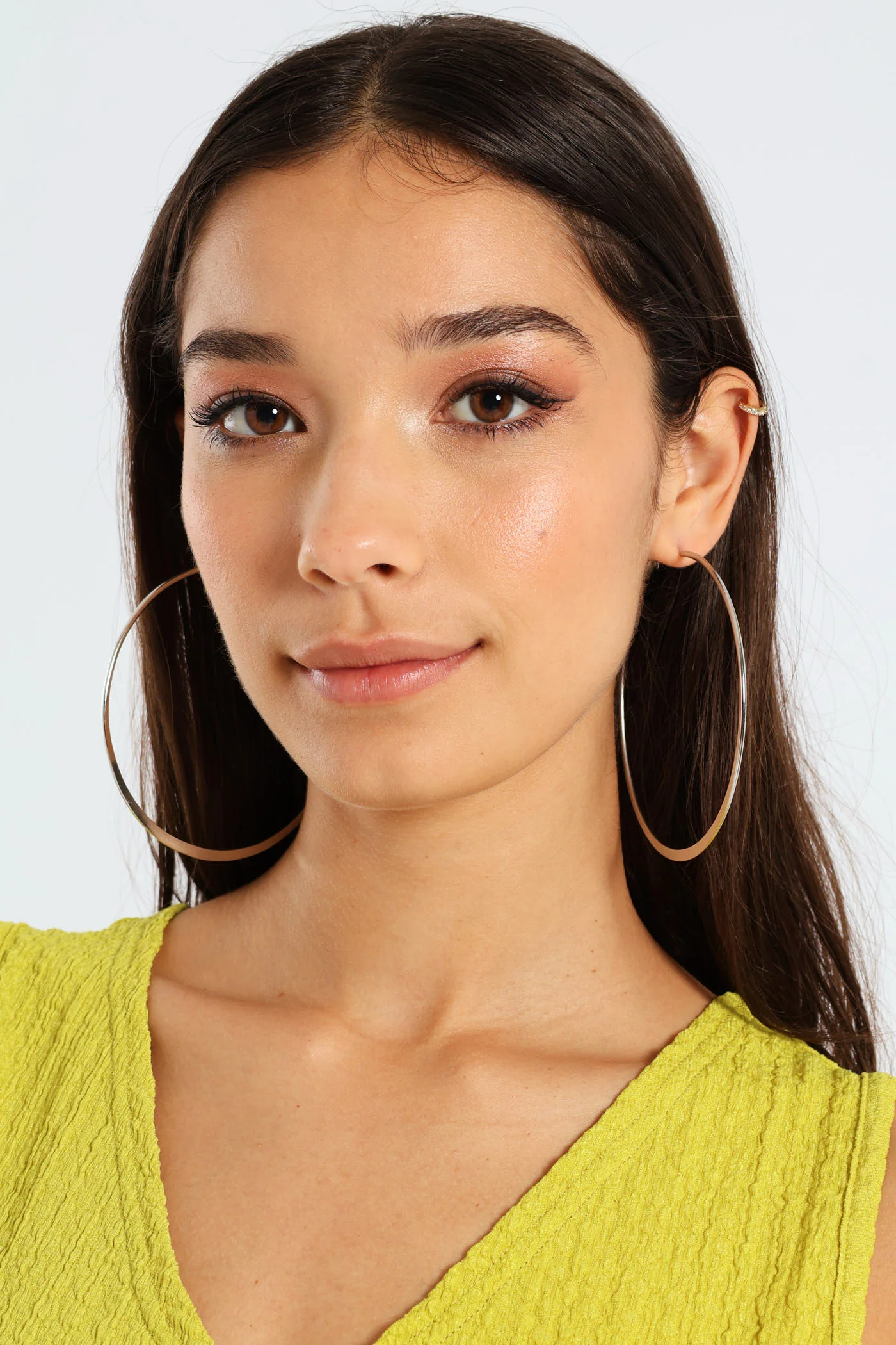 Large Hoop Earrings - Silver