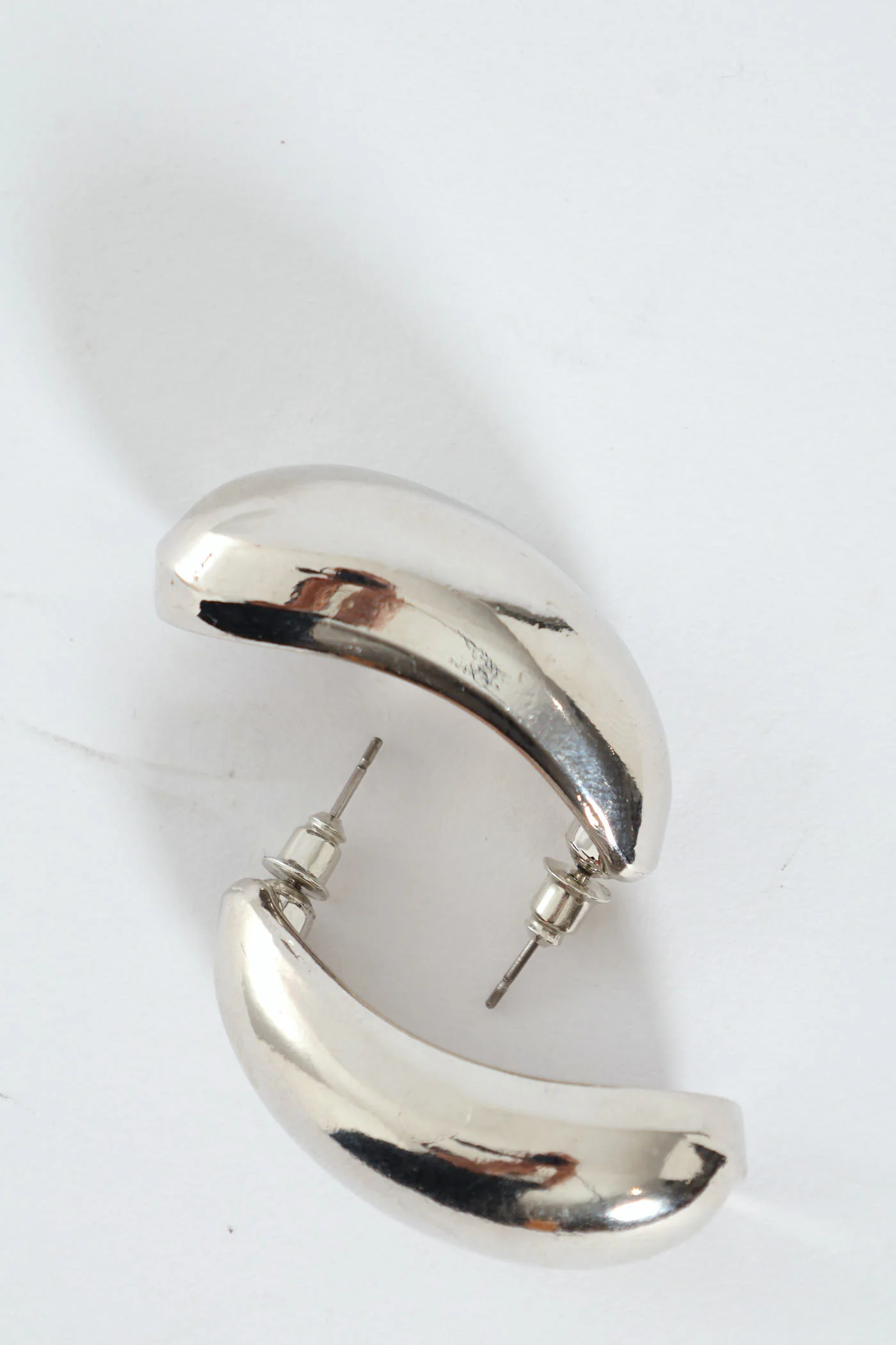 Large Teardrop Earrings - Silver