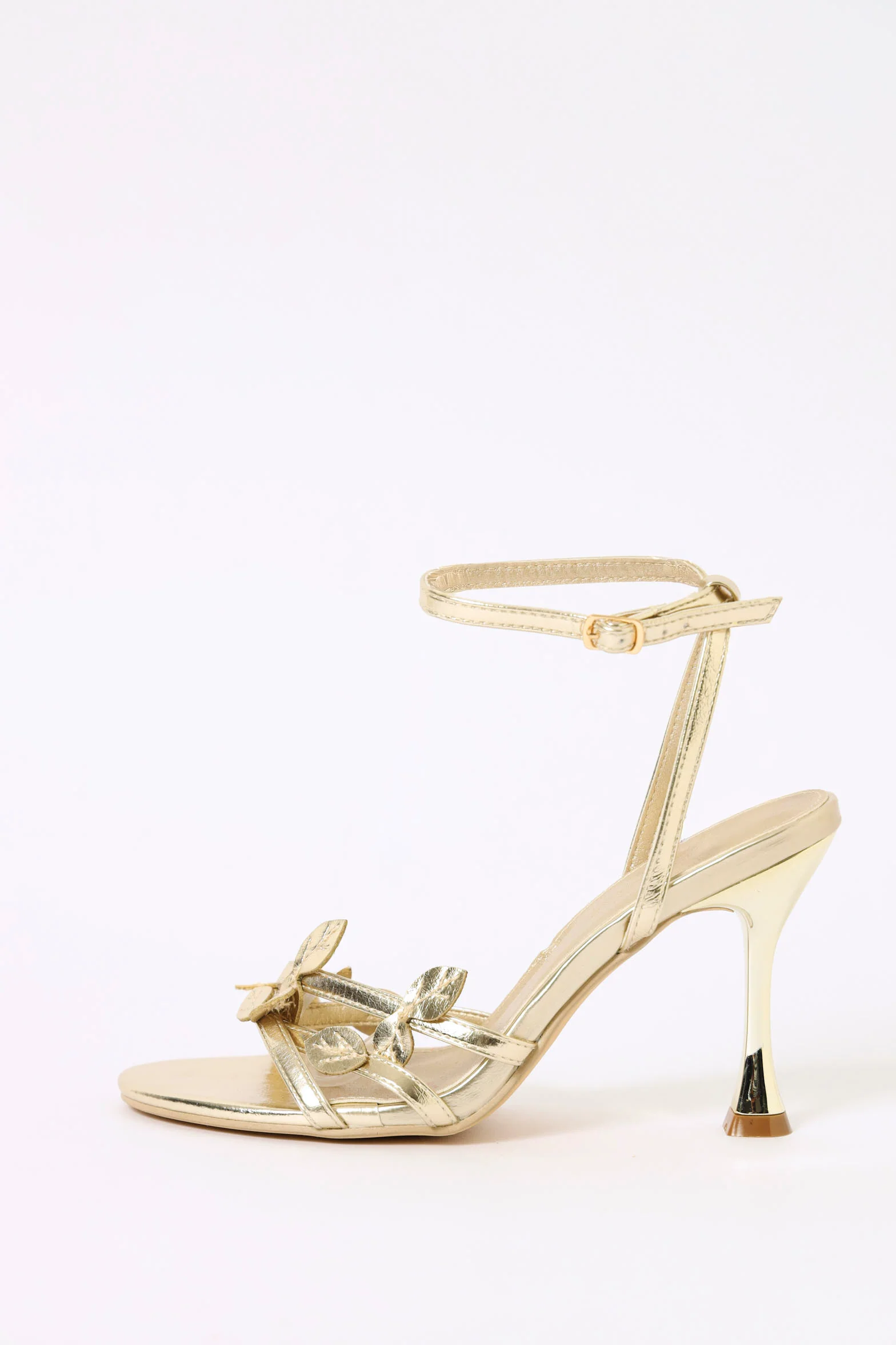 Leafy Strappy Sandal - Gold - Image 3