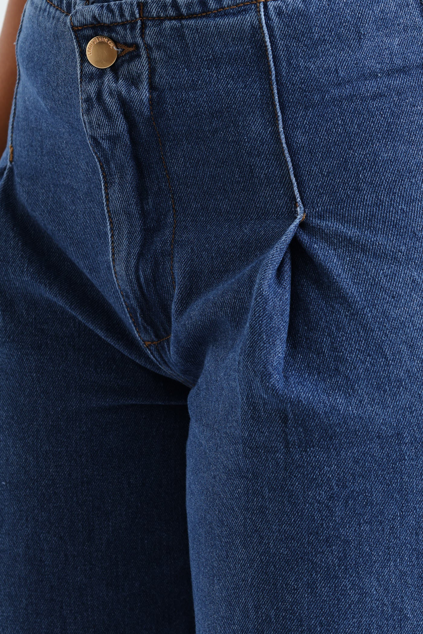 Light Weight Wide Leg Jean - Medium Wash - Image 5