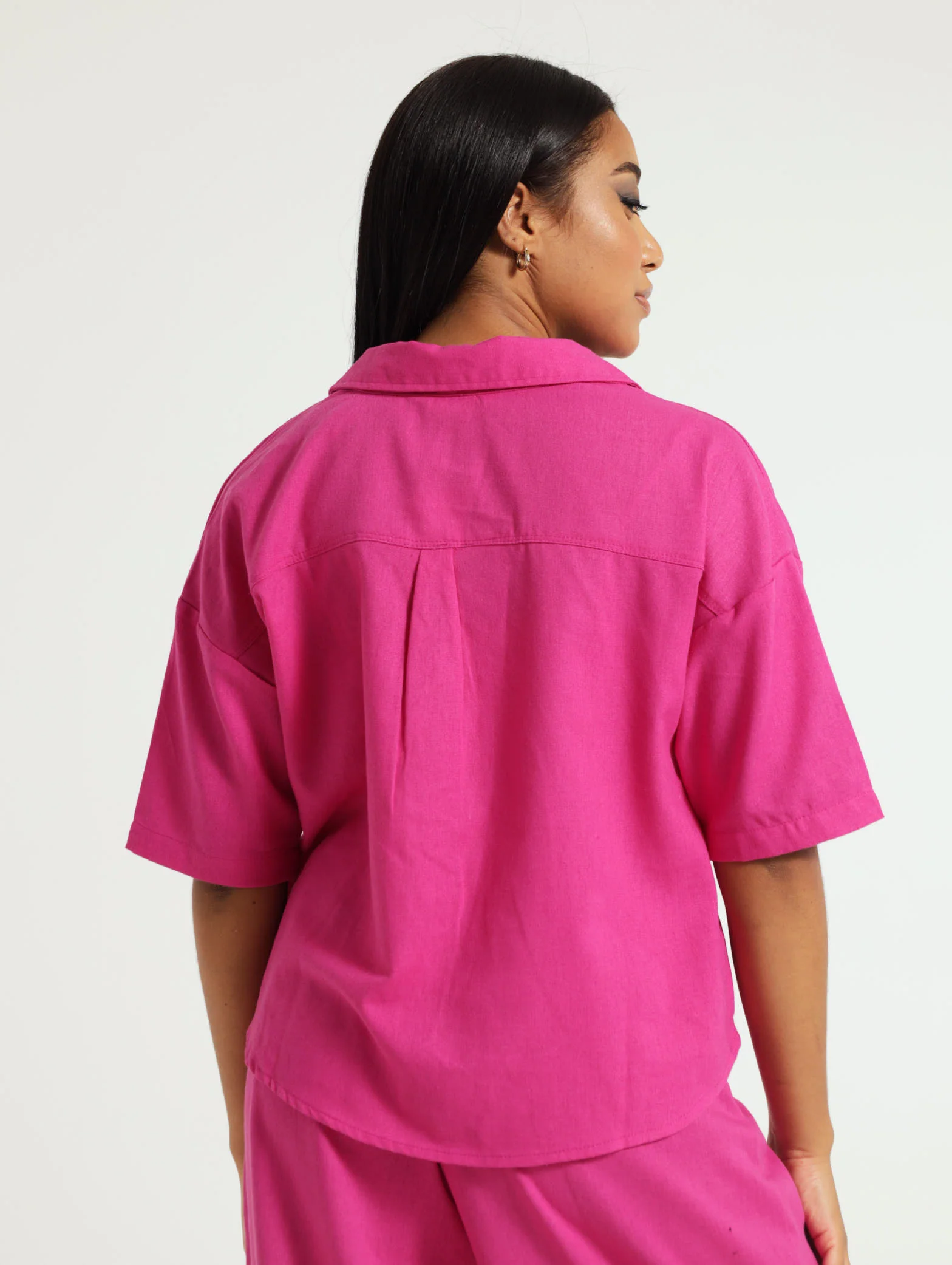 Linen Button Through Shirt - Image 3