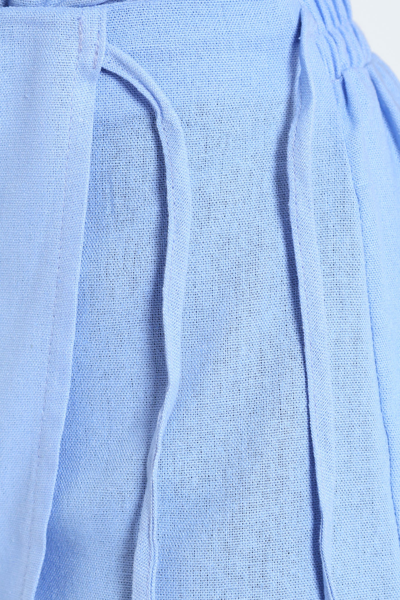 Linen Look Skort - Blue - Image 5