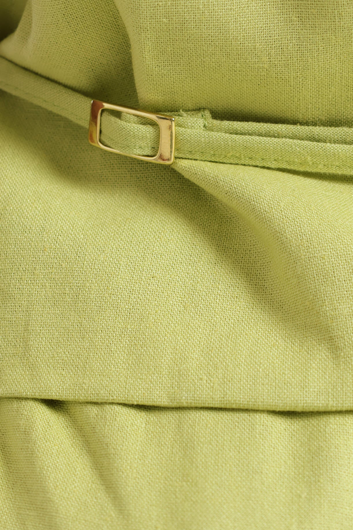 Linen Look Waistcoat - Lime - Image 3