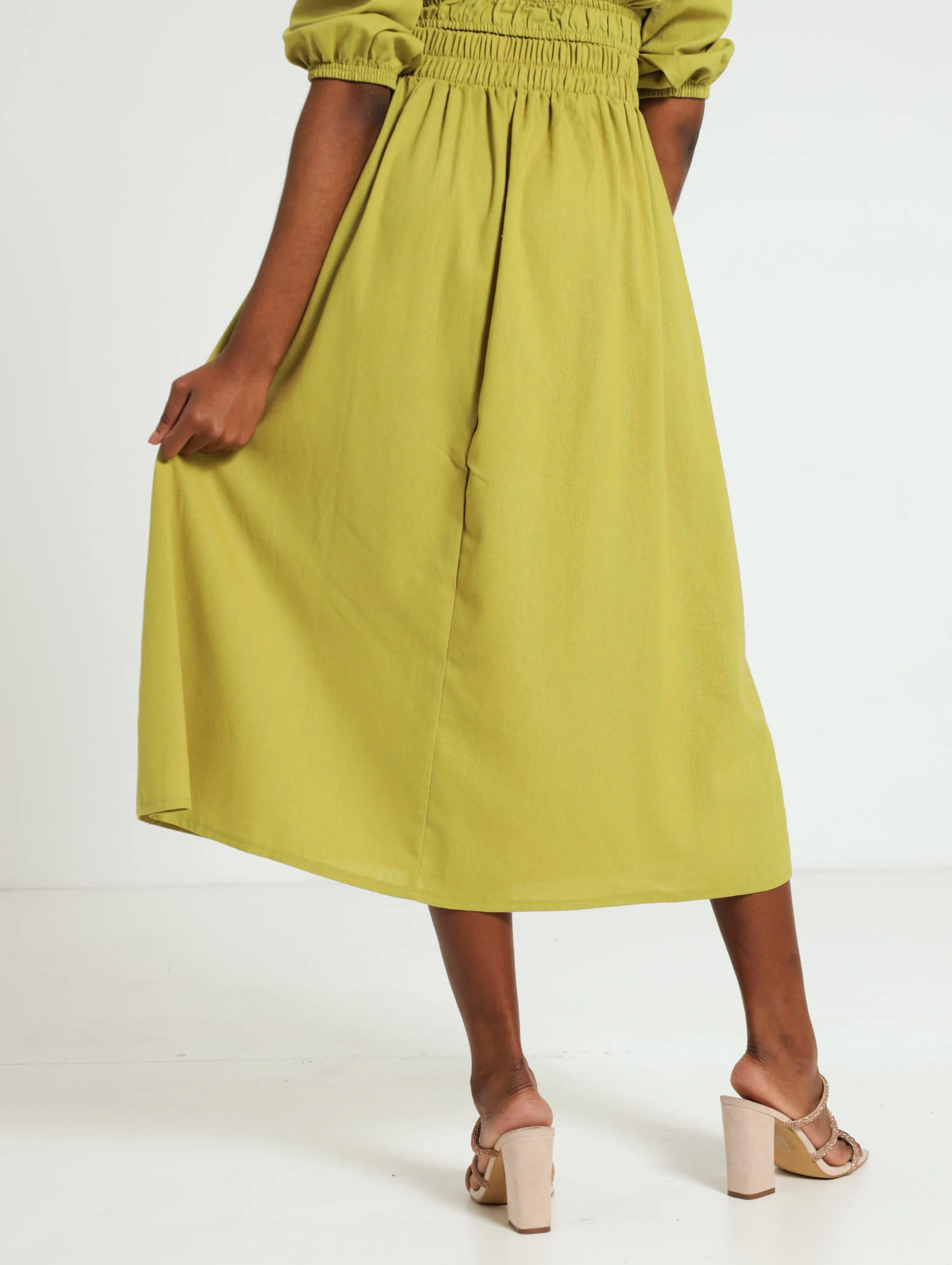 Linen Midi Skirt - Image 4