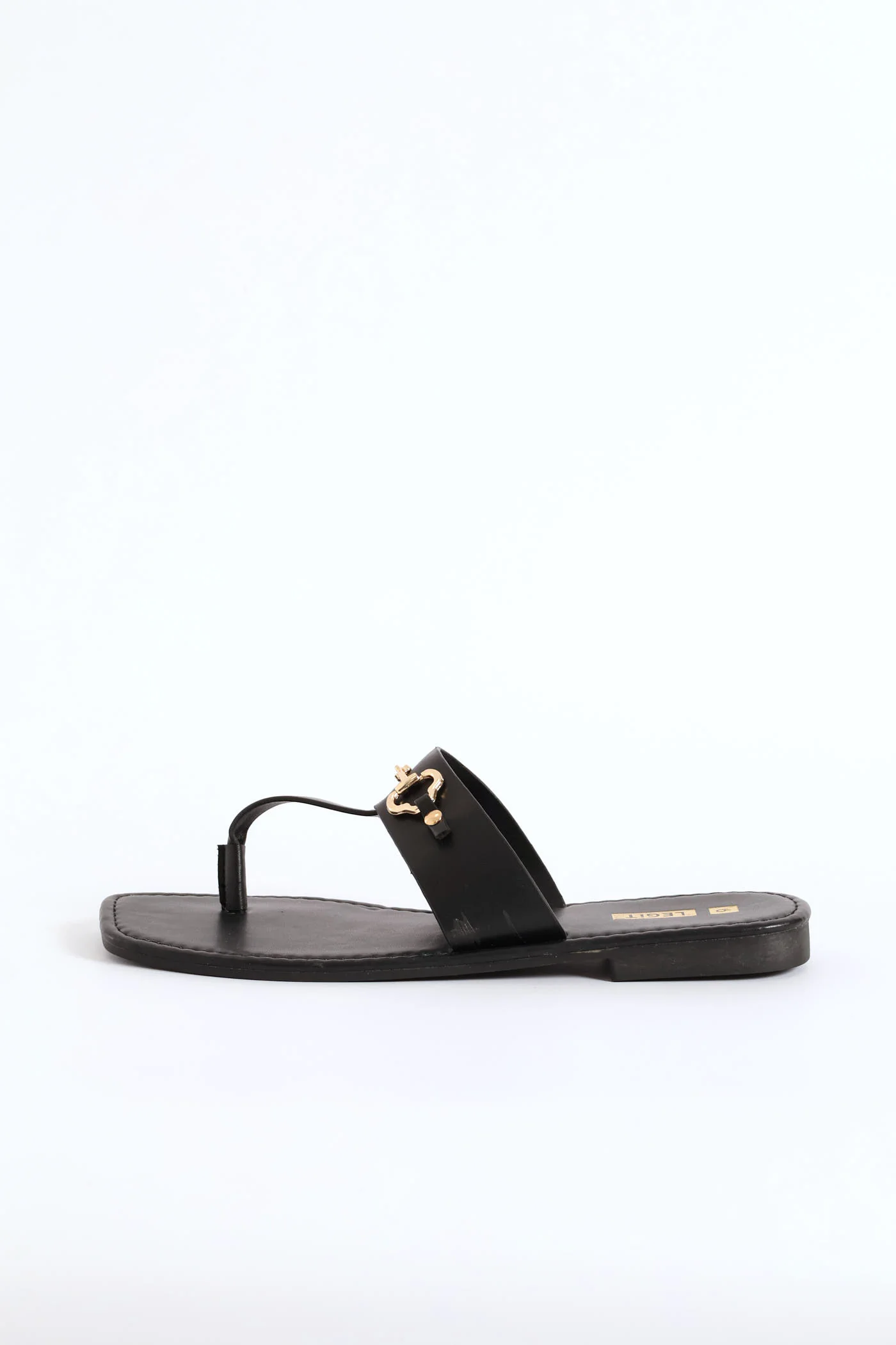 Link Trim Sandal - Black