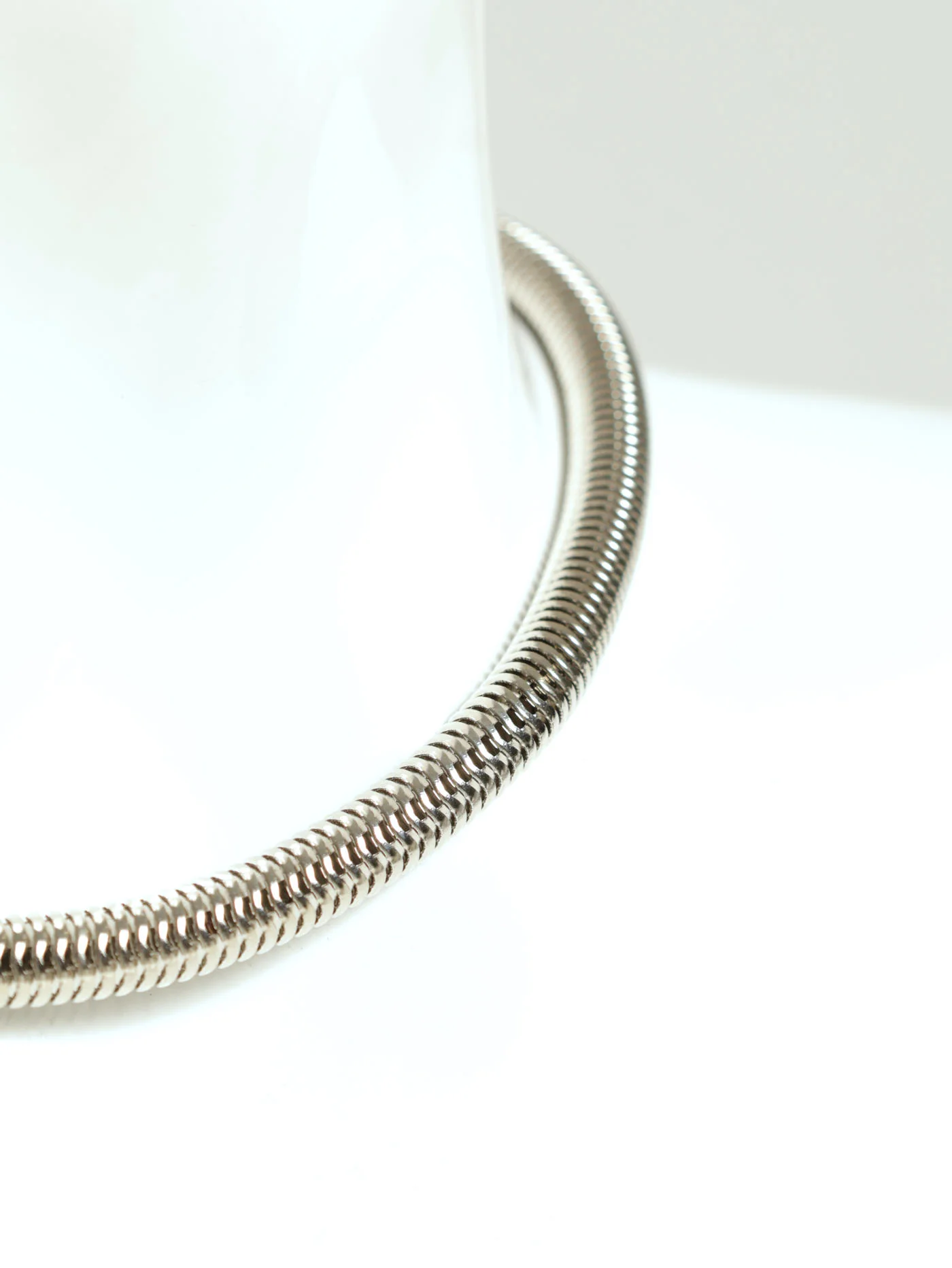 Linked Chunky Statement Necklace - Silver - Image 2