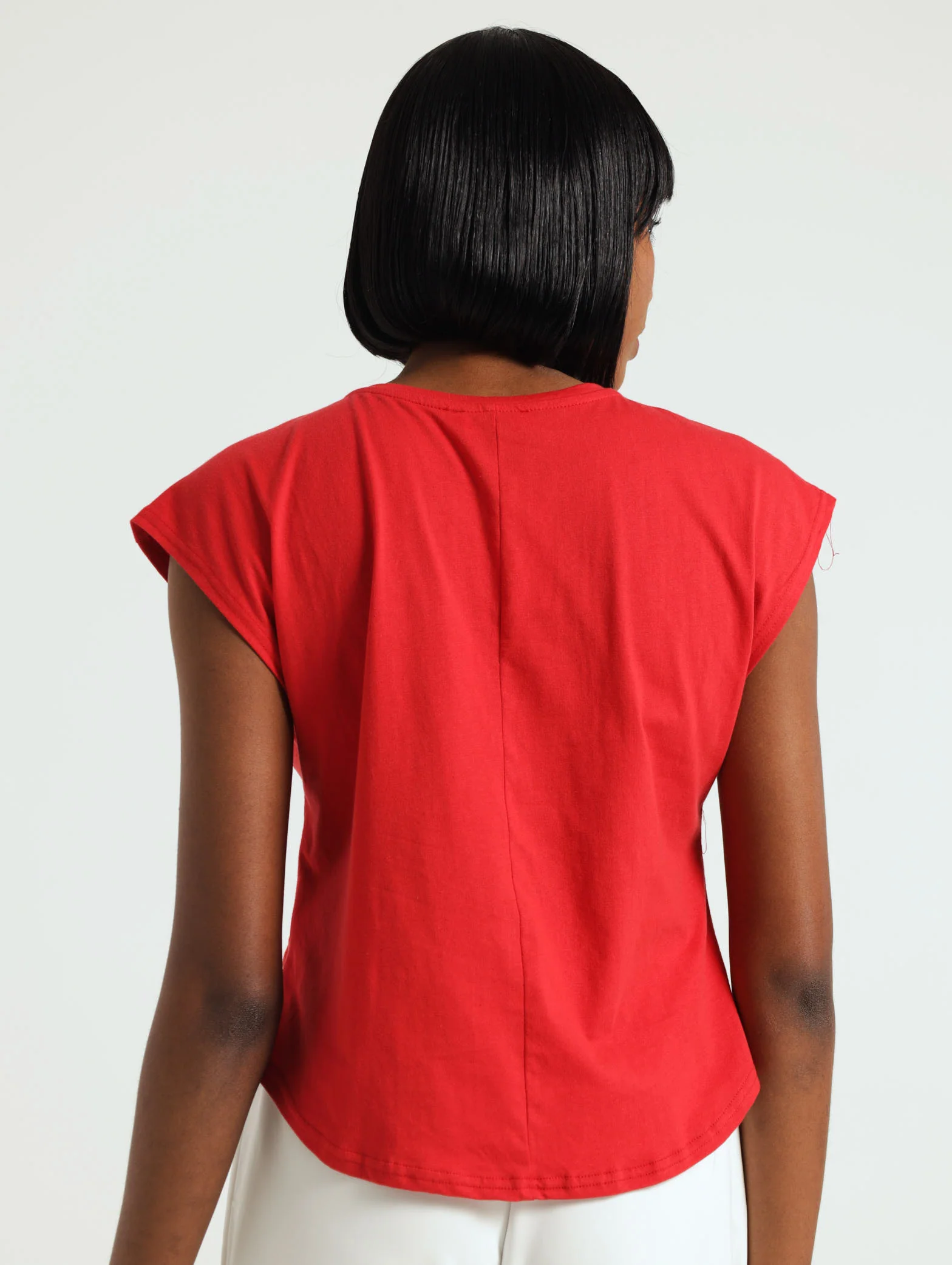 Lips Face Tee - Red - Image 3