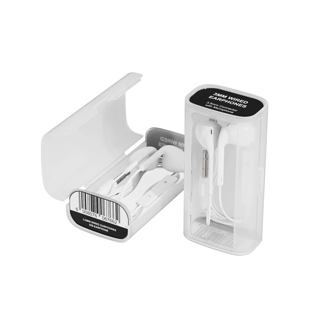 Lite 3.5mm Wired Earphones - White - Image 2