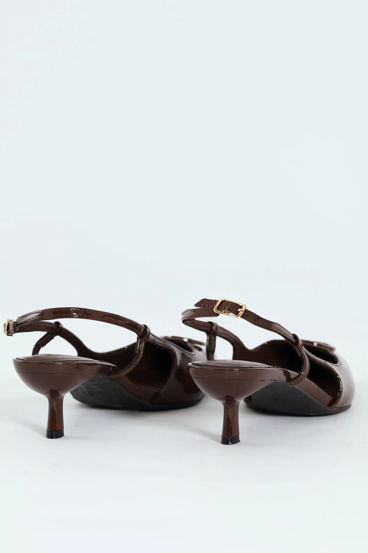Lo Stiletto Pointy Slingback Court Heel - Chocolate - Image 6