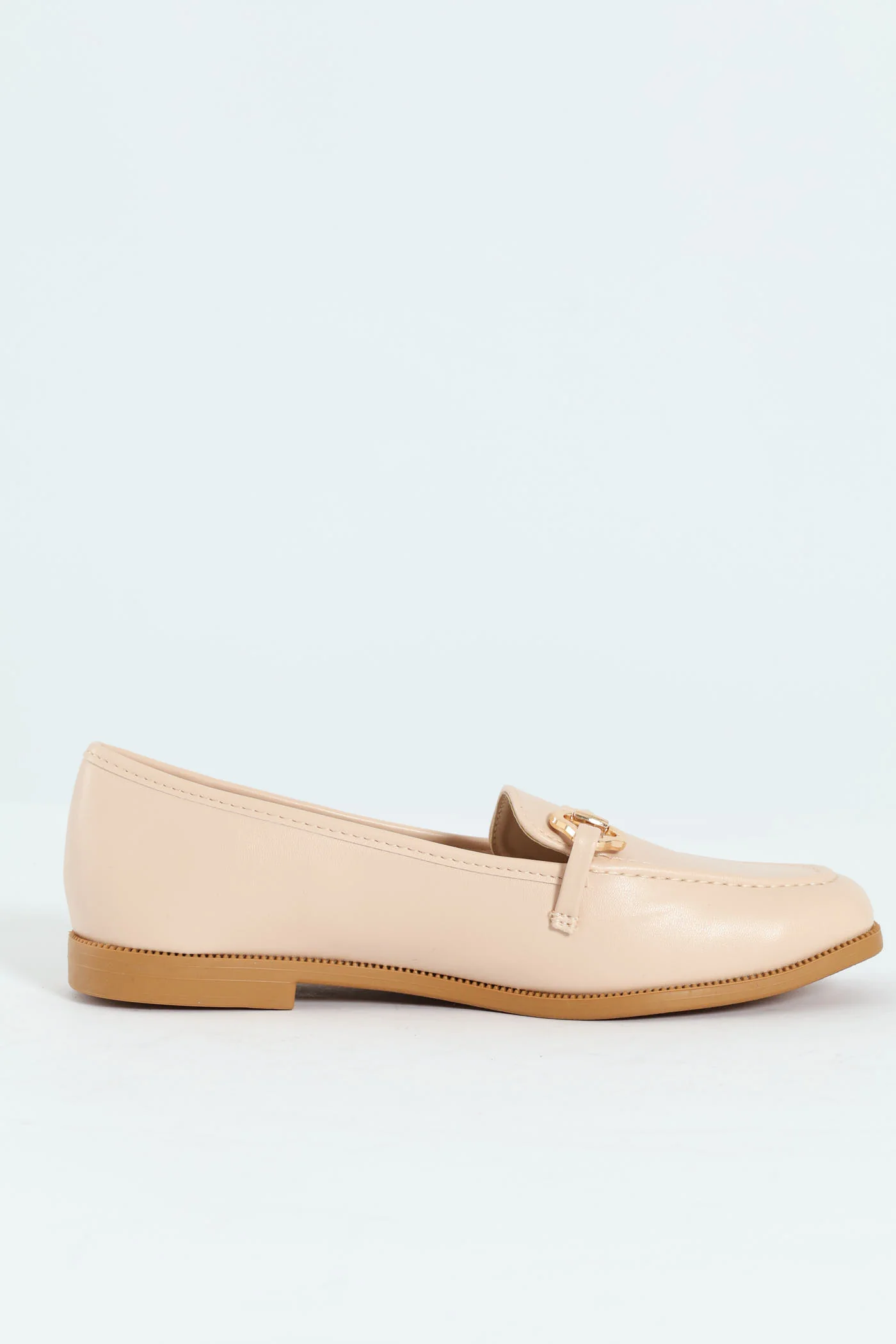 Loafer With Bar Trim - Off White - Image 4